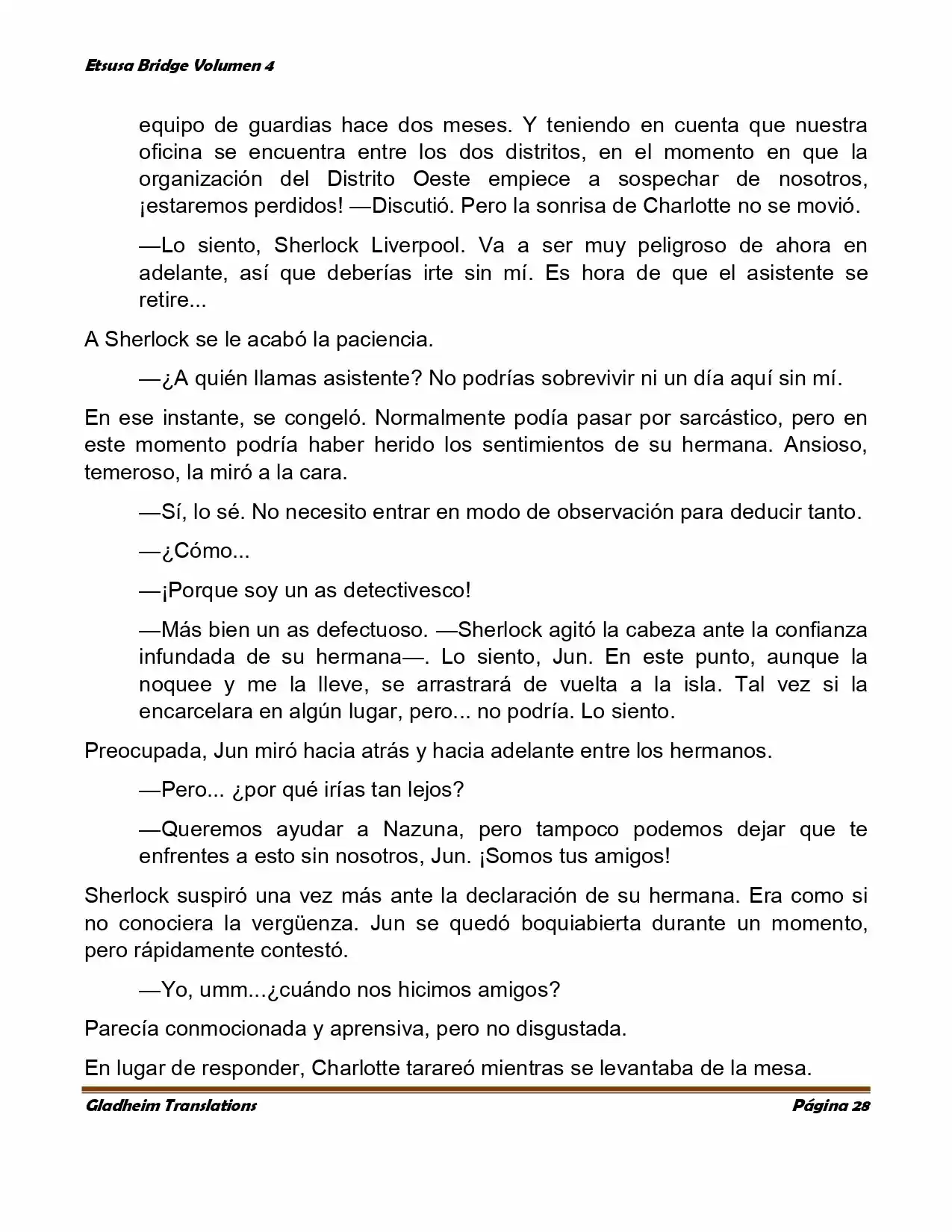 Etsusa Bridge (Novela) capítulo 21, página 28