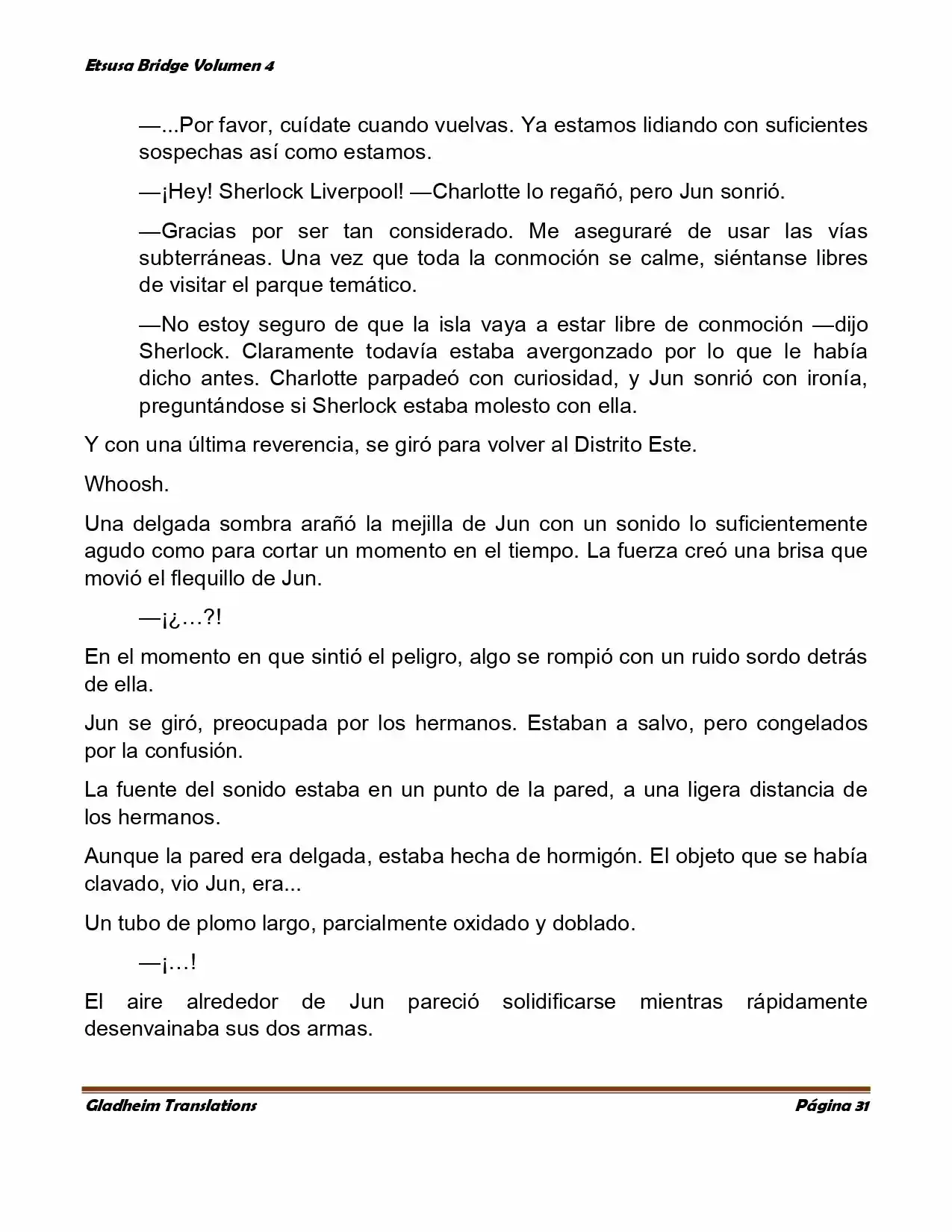 Etsusa Bridge (Novela) capítulo 21, página 31