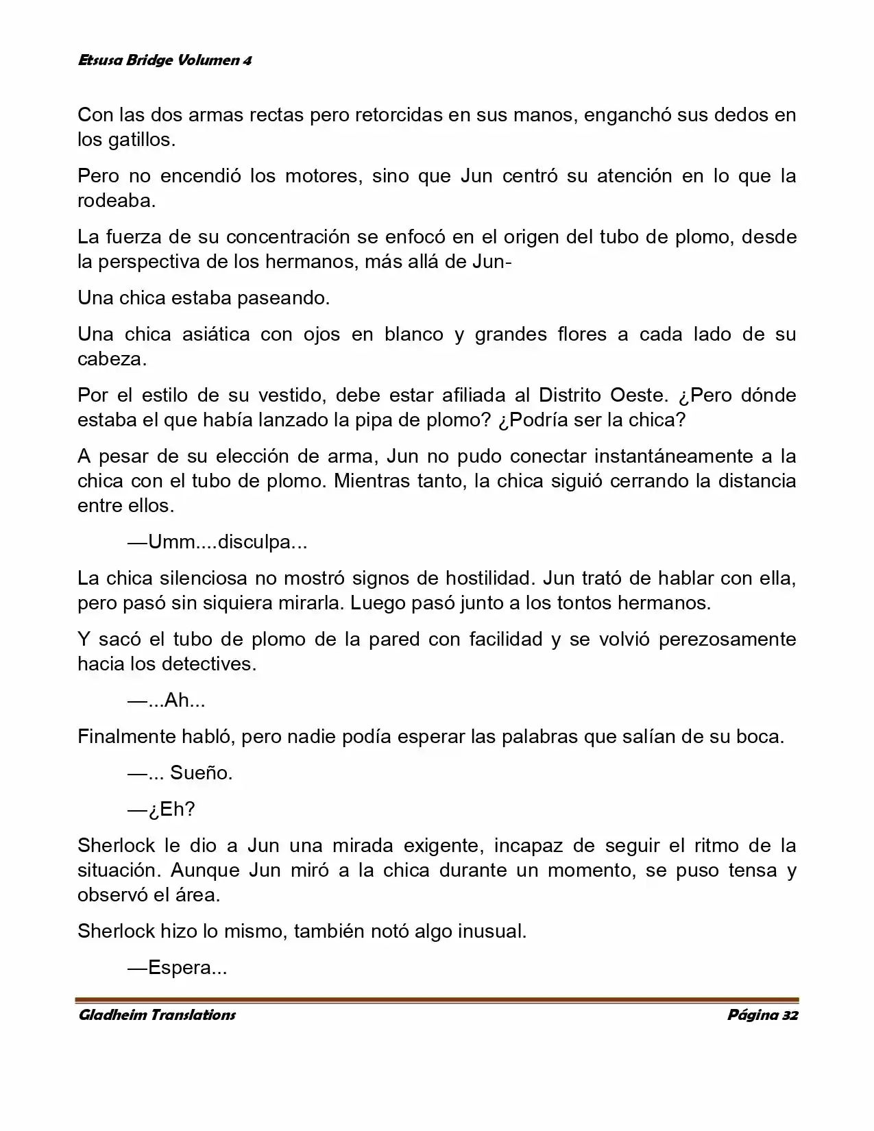 Etsusa Bridge (Novela) capítulo 21, página 32