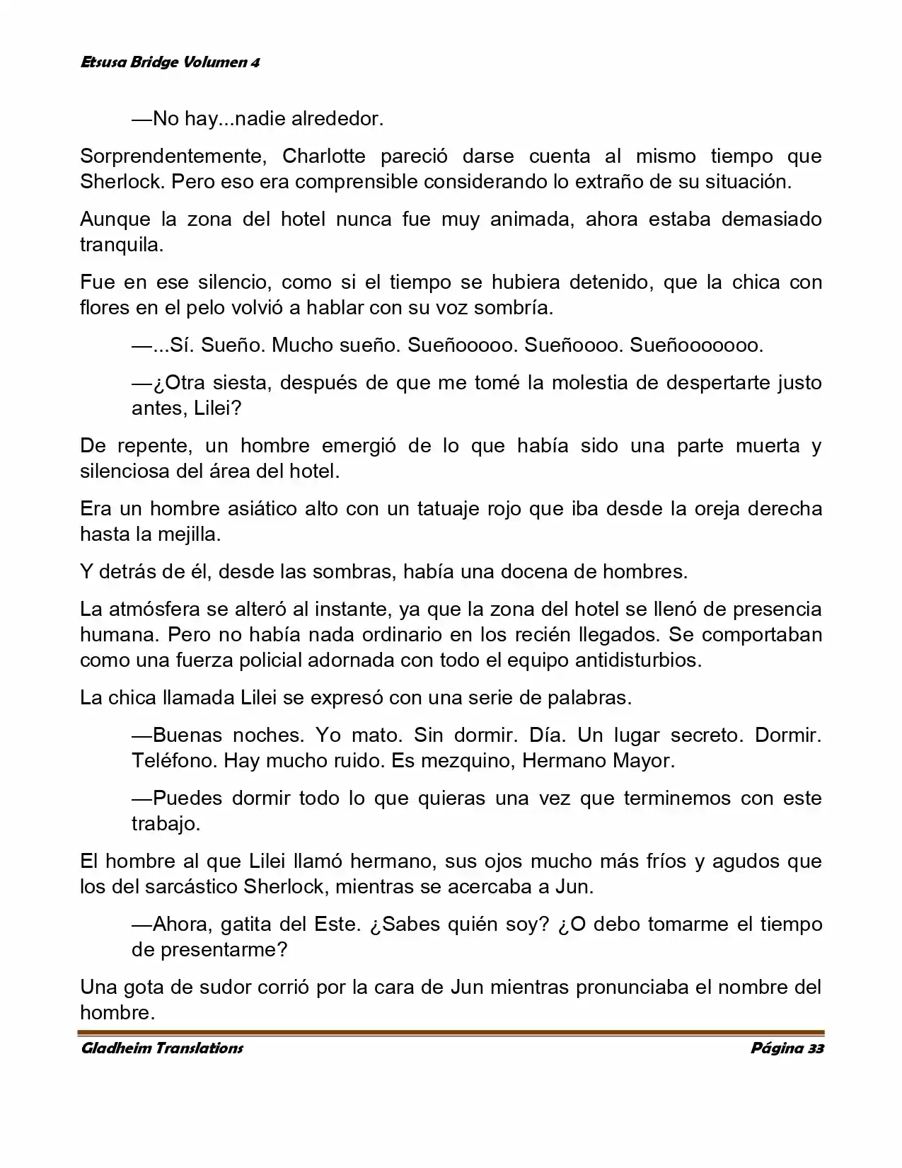 Etsusa Bridge (Novela) capítulo 21, página 33