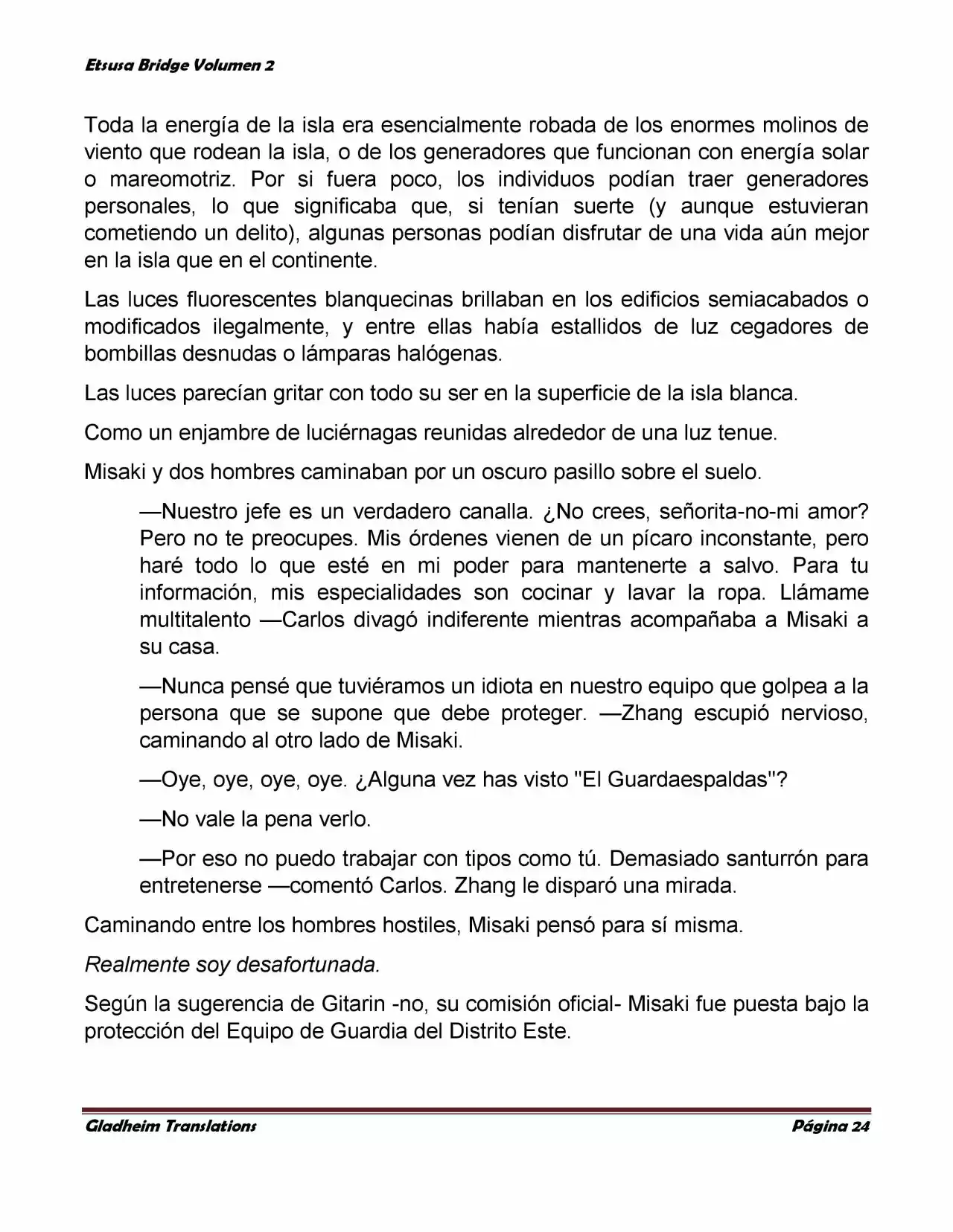 Etsusa Bridge (Novela) capítulo 8, página 24
