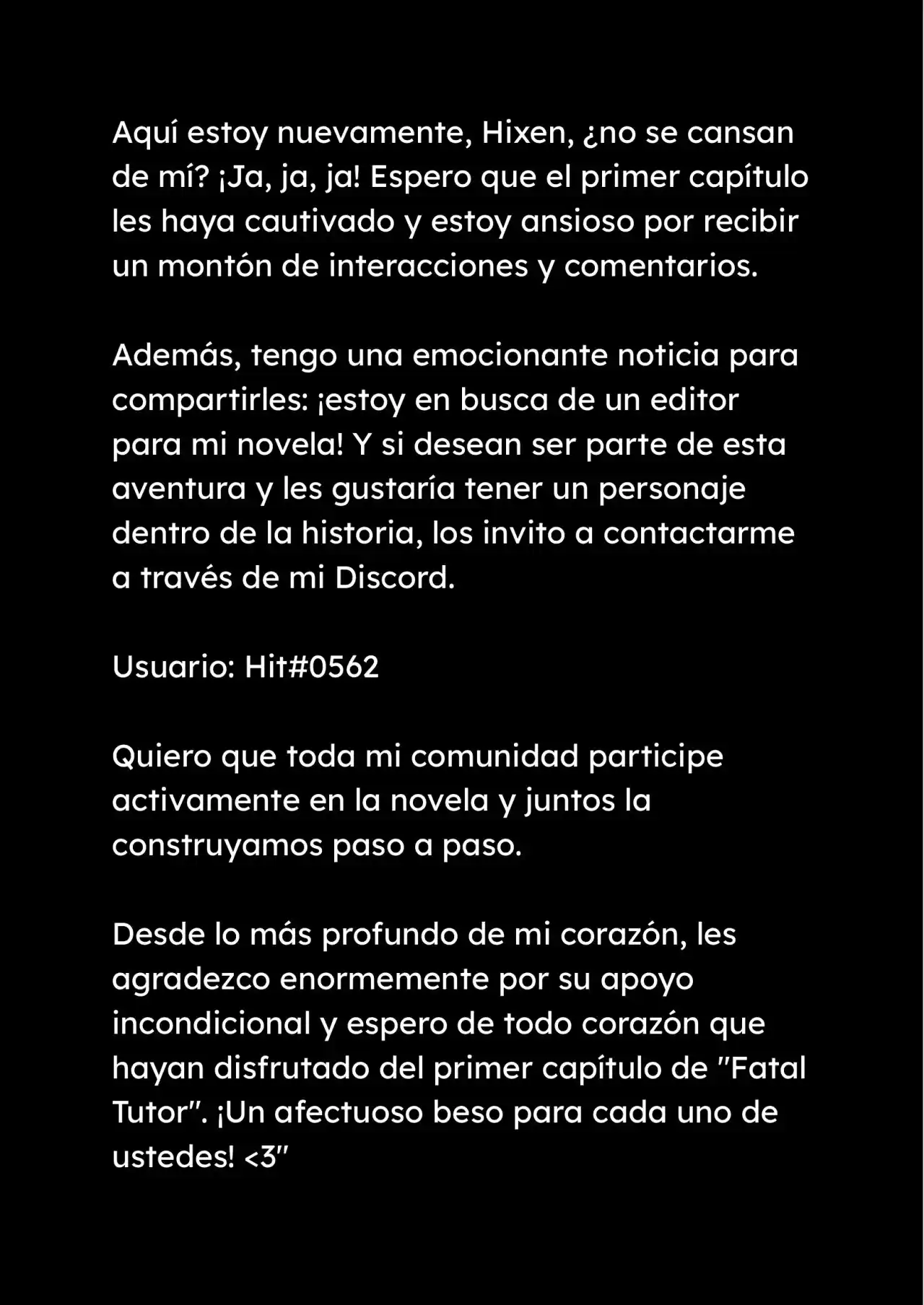 Fatal Tutor (Novela) capítulo 1, página 19