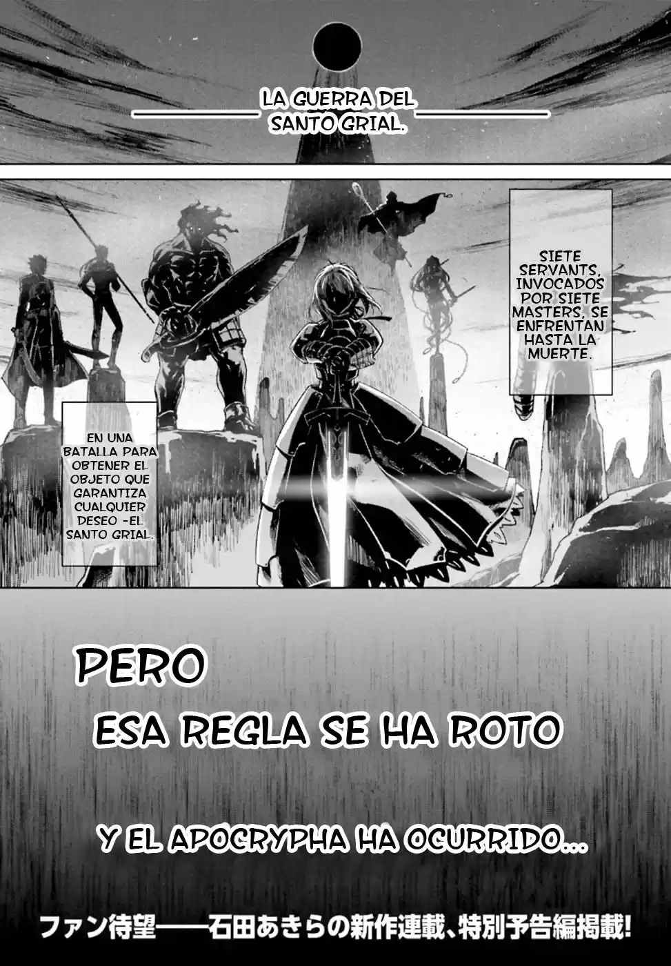 Fate/Apocrypha. capítulo 0, página 1