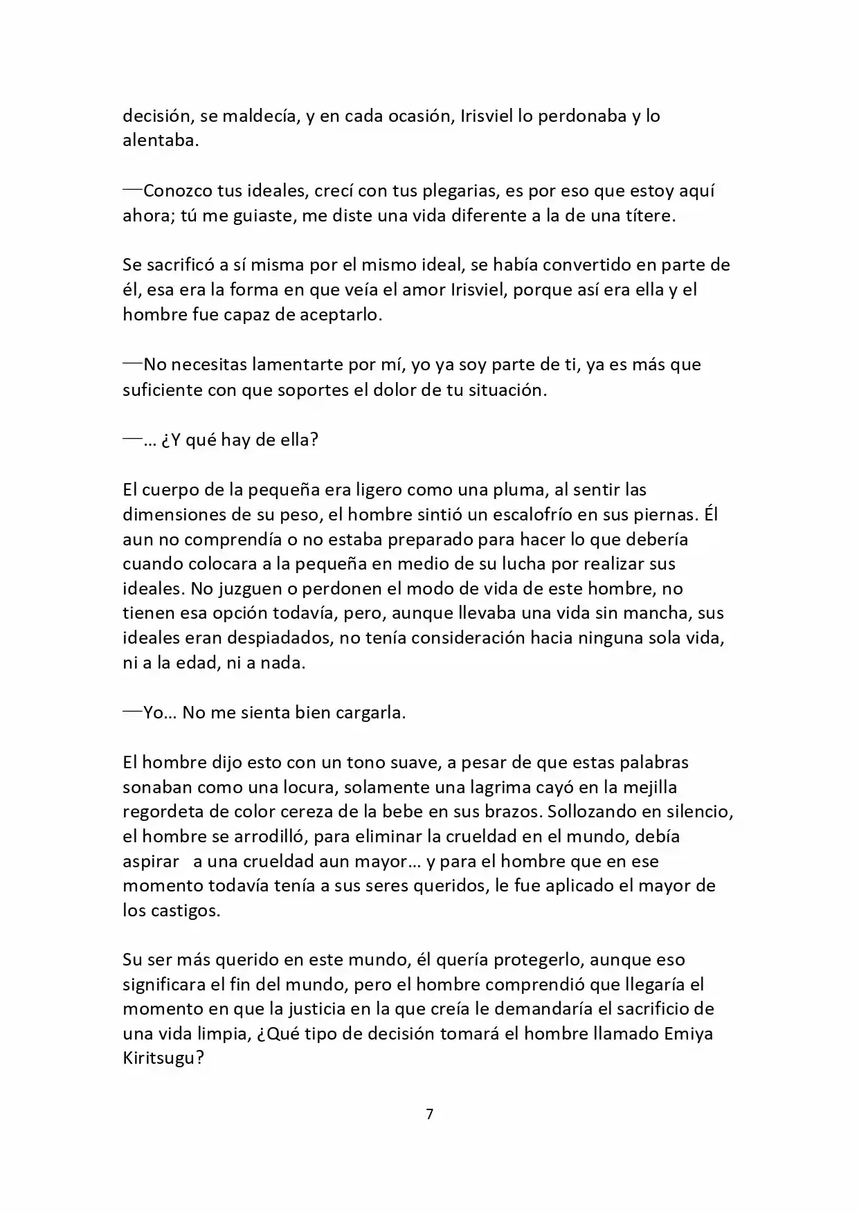 Fate Zero Novela capítulo 0.10, página 7
