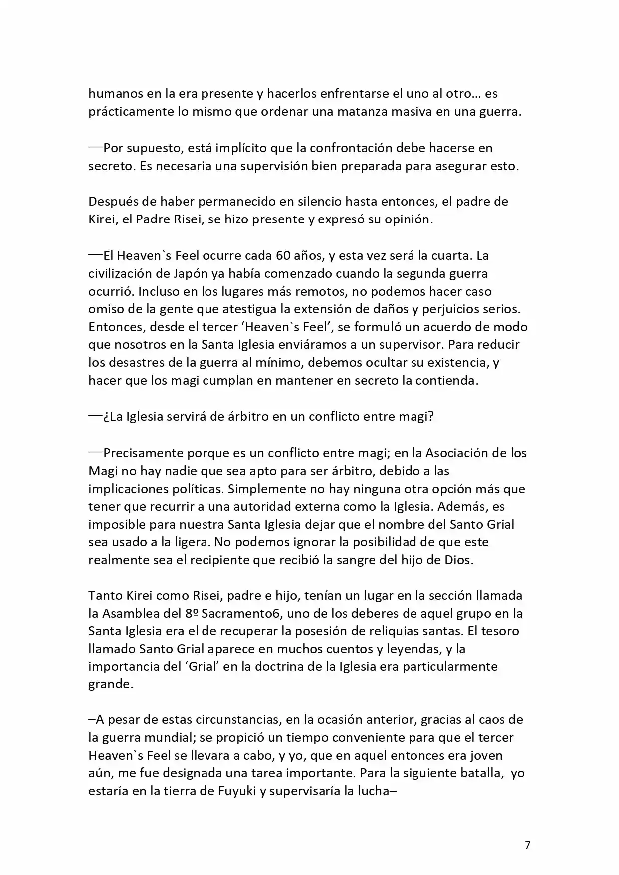 Fate Zero Novela capítulo 0.20, página 8