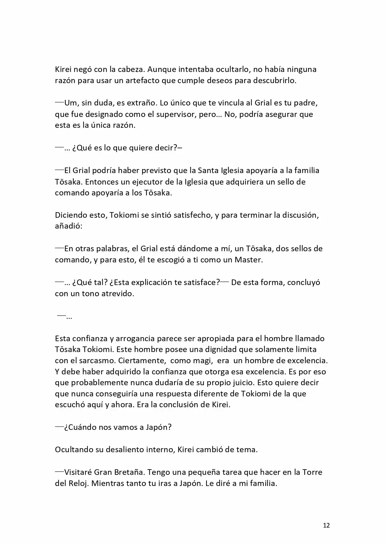 Fate Zero Novela capítulo 0.20, página 13