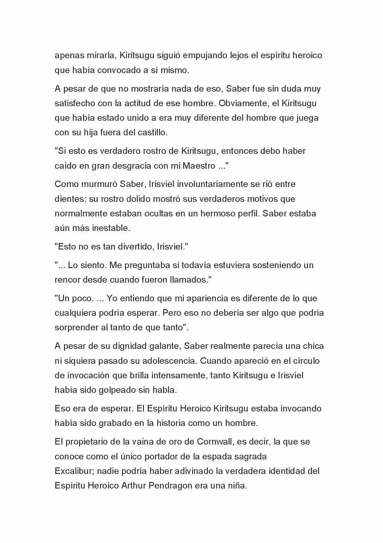 Fate Zero Novela capítulo 10, página 7