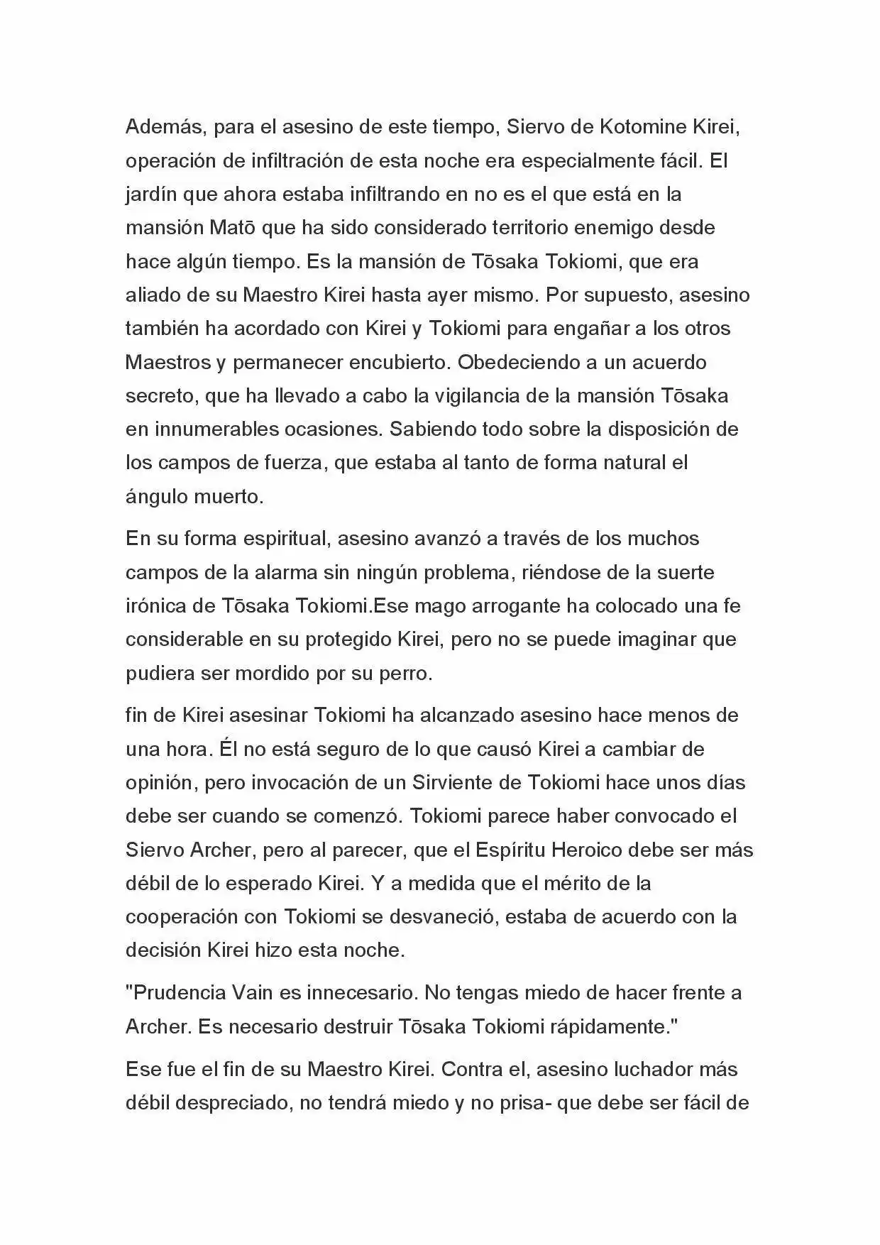 Fate Zero Novela capítulo 12, página 2