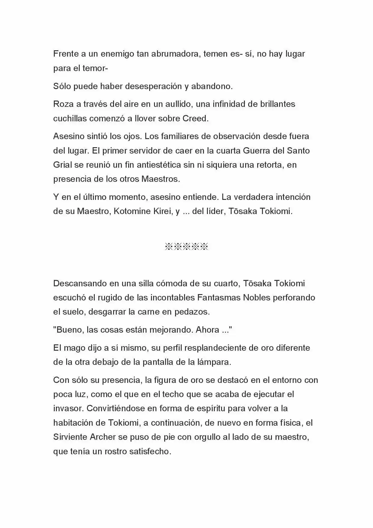 Fate Zero Novela capítulo 12, página 5