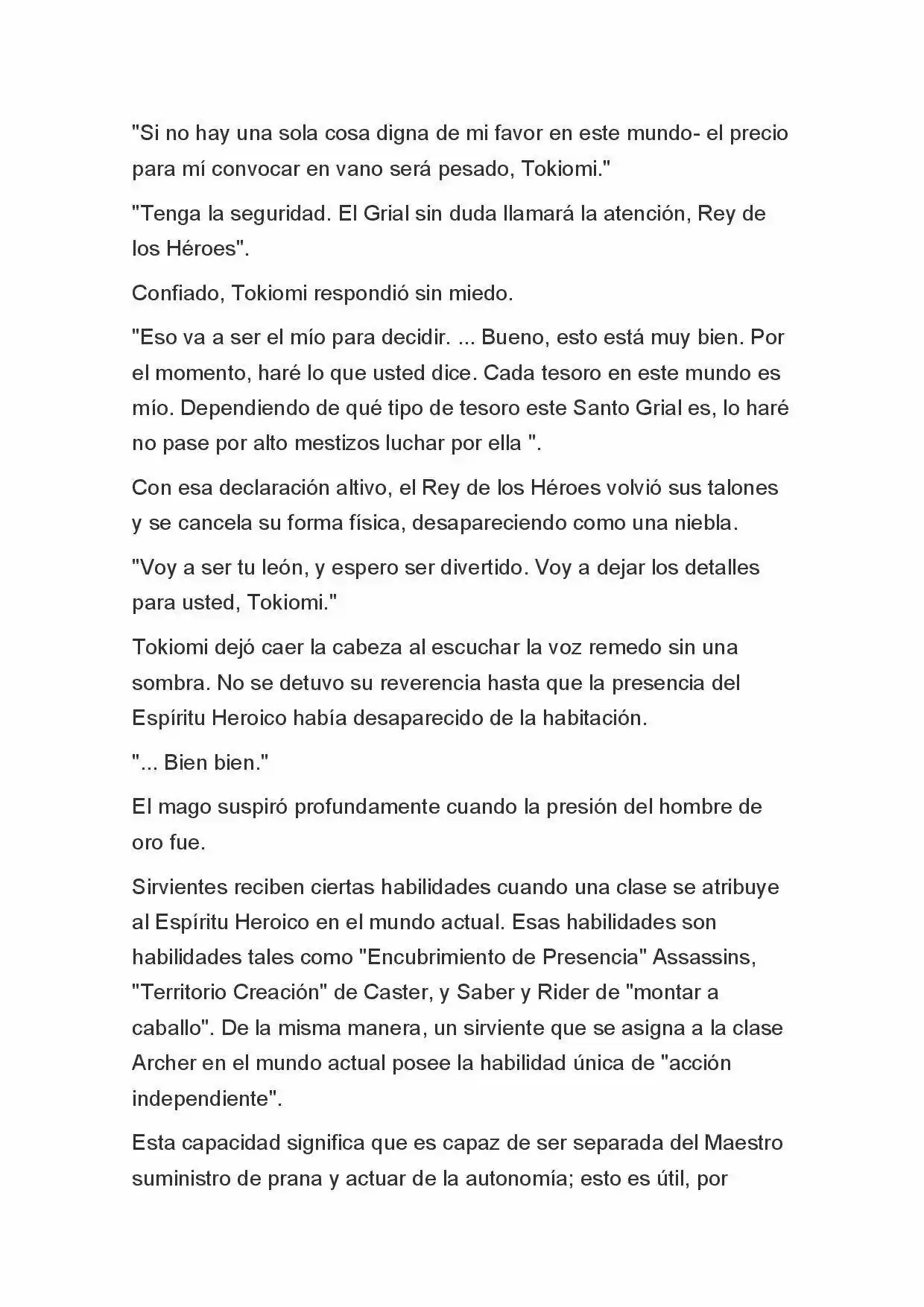 Fate Zero Novela capítulo 12, página 8