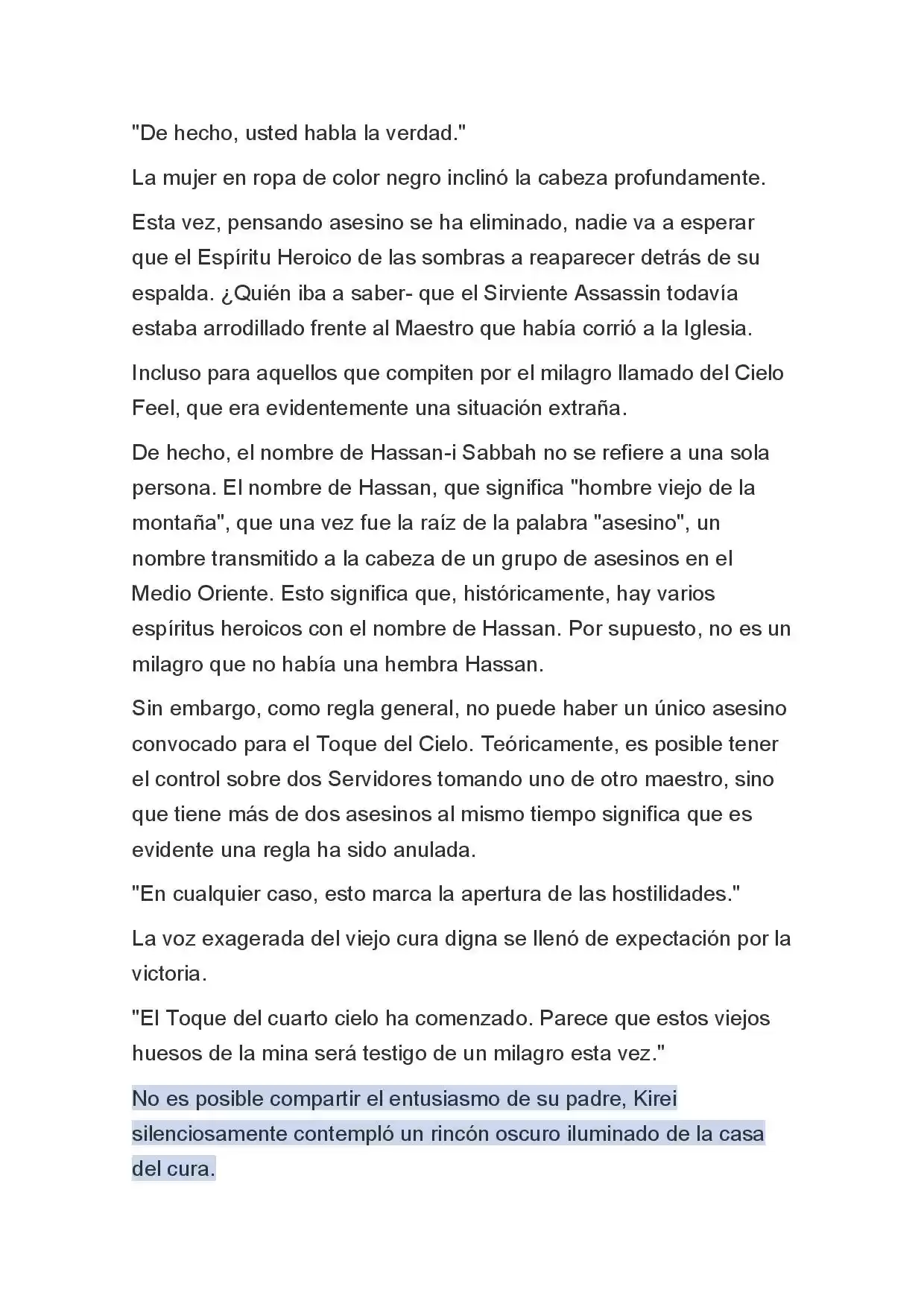 Fate Zero Novela capítulo 12, página 21