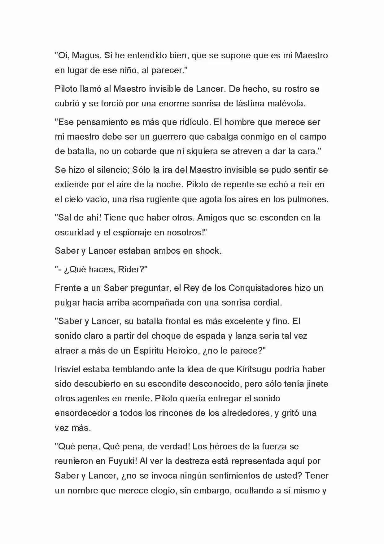 Fate Zero Novela capítulo 18, página 19
