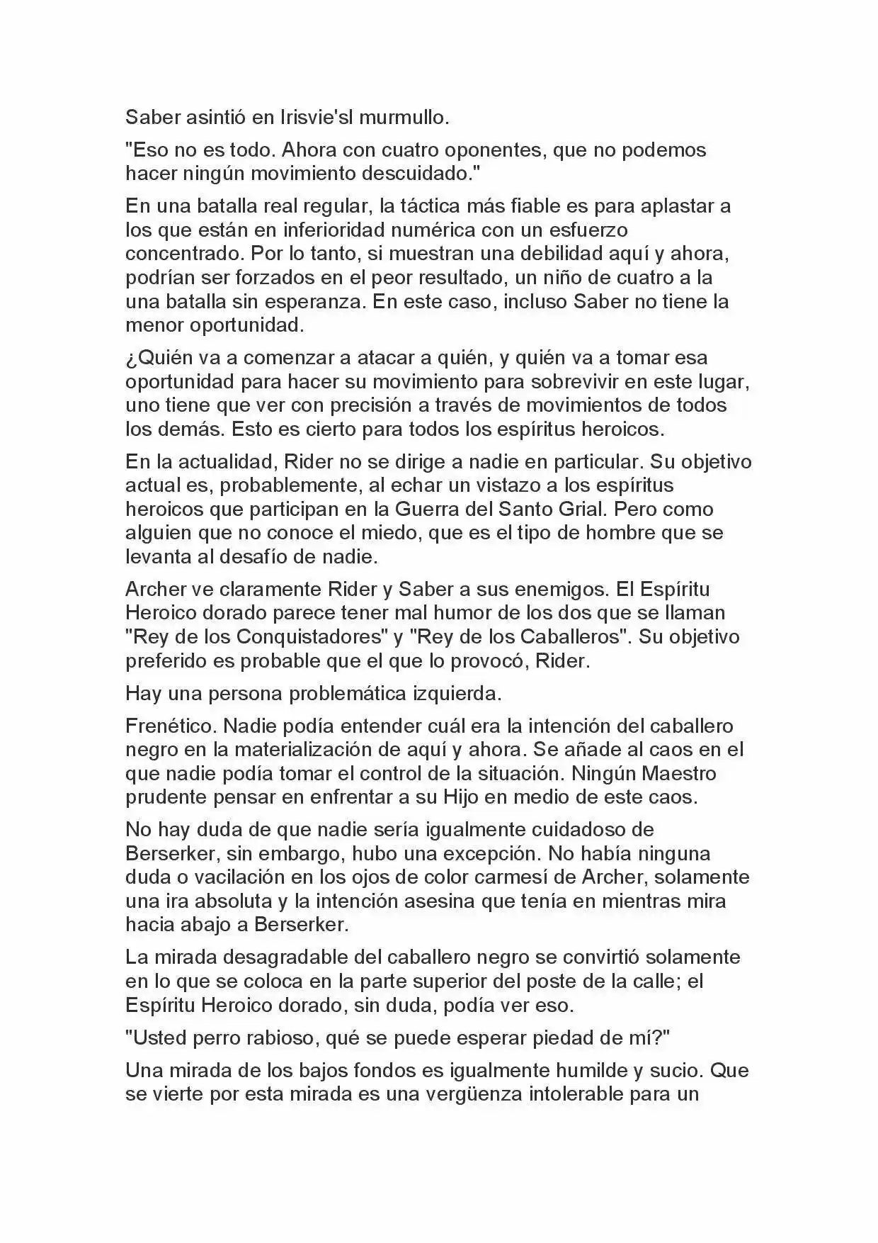 Fate Zero Novela capítulo 19, página 6