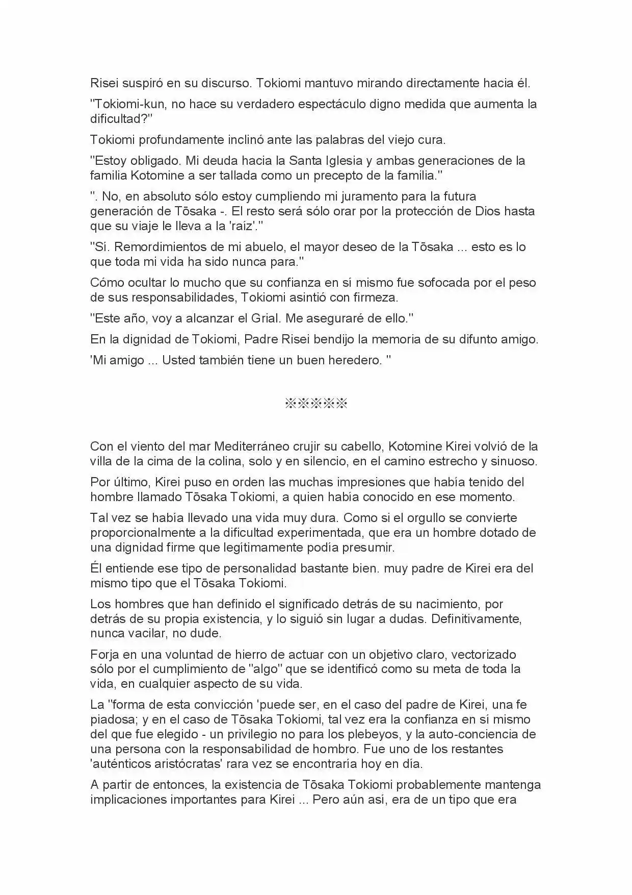 Fate Zero Novela capítulo 2, página 9