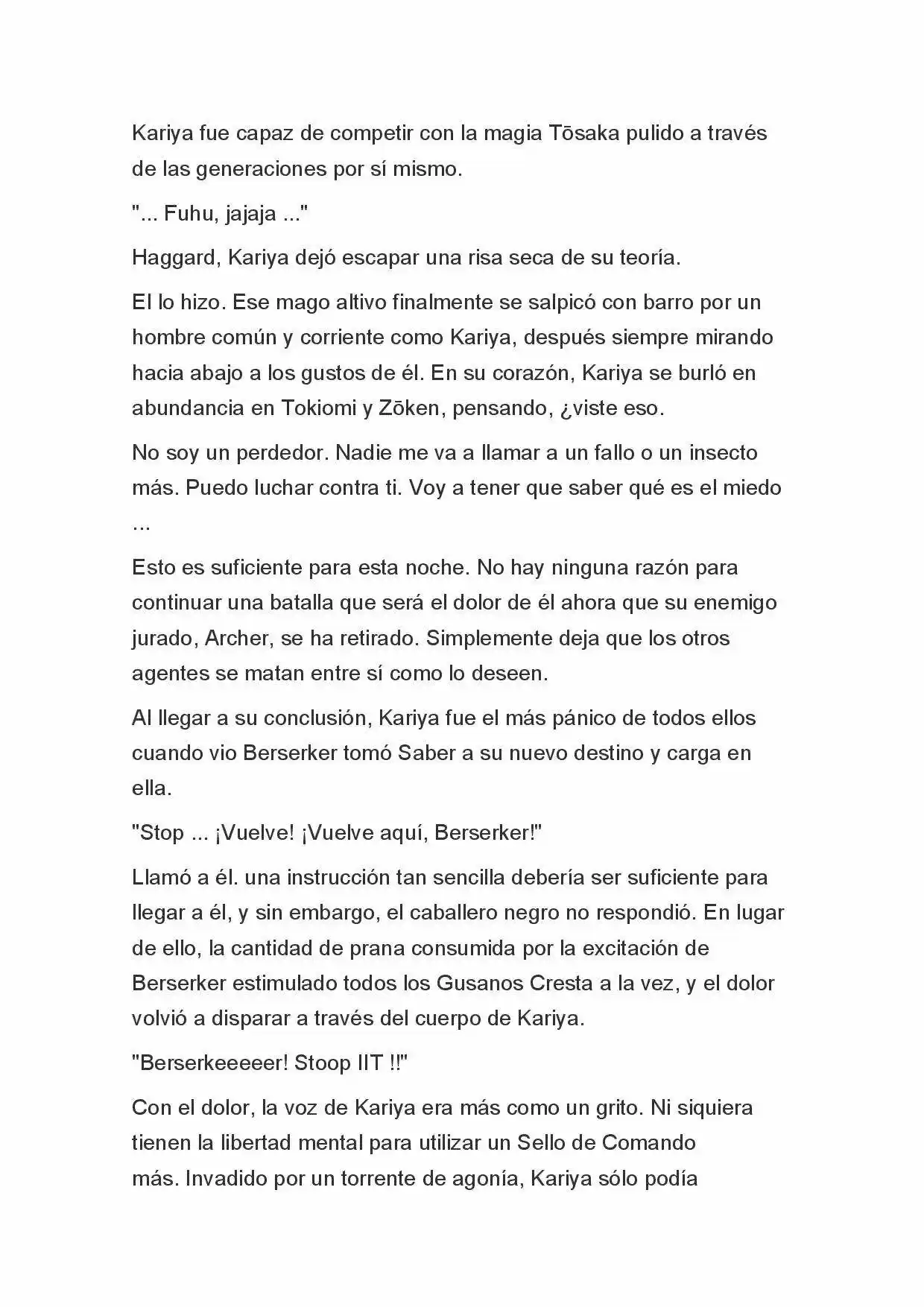 Fate Zero Novela capítulo 20, página 3