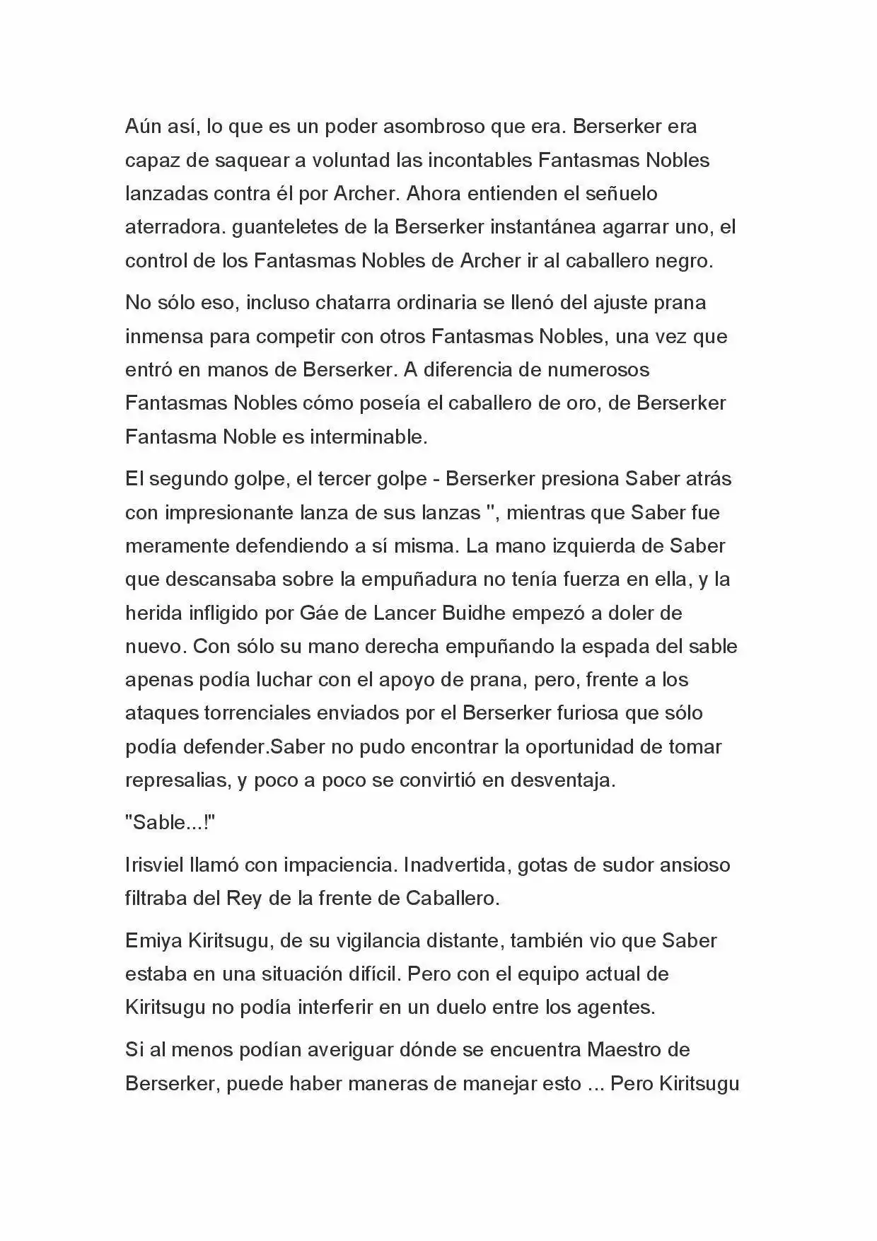 Fate Zero Novela capítulo 20, página 6