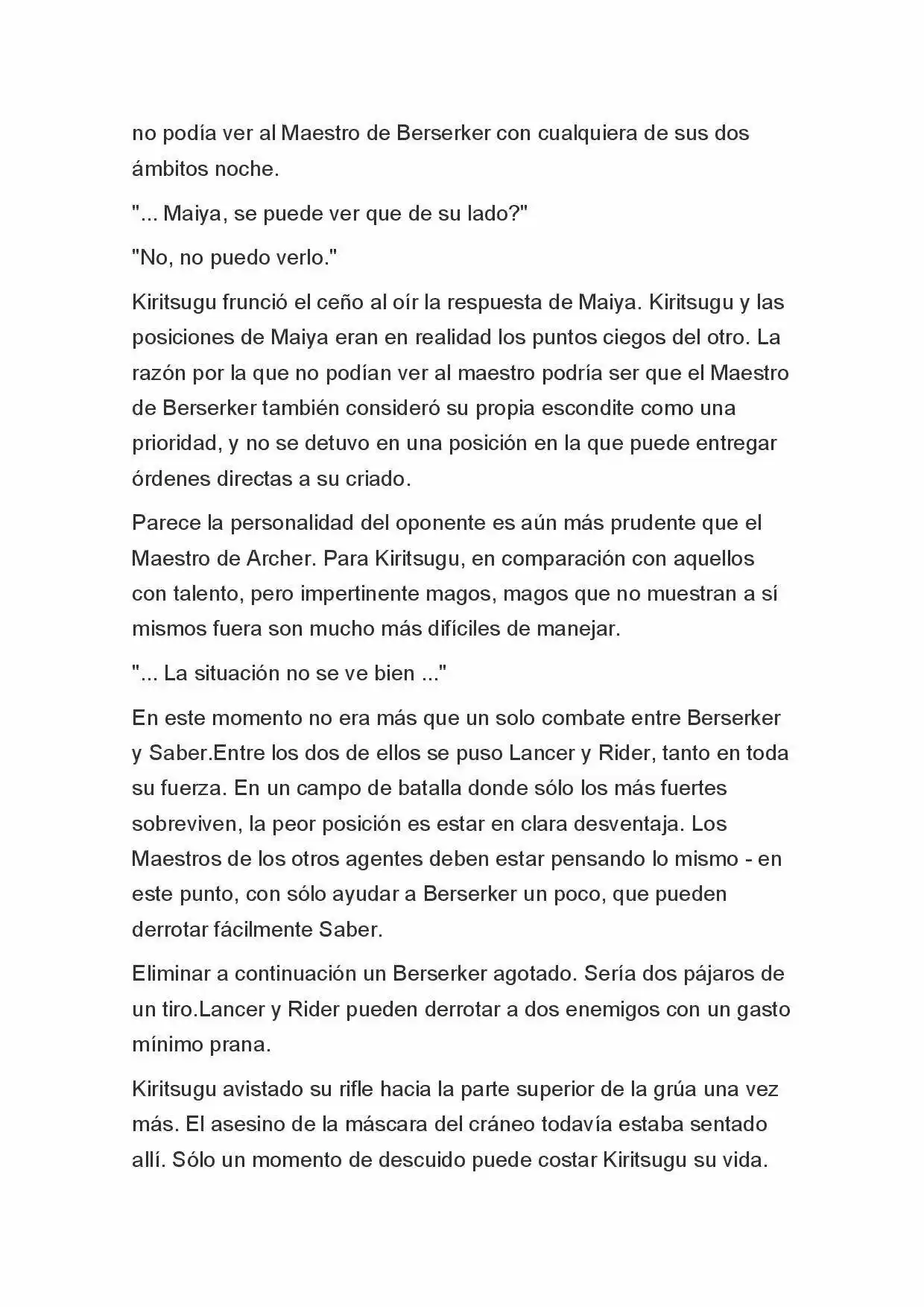 Fate Zero Novela capítulo 20, página 7