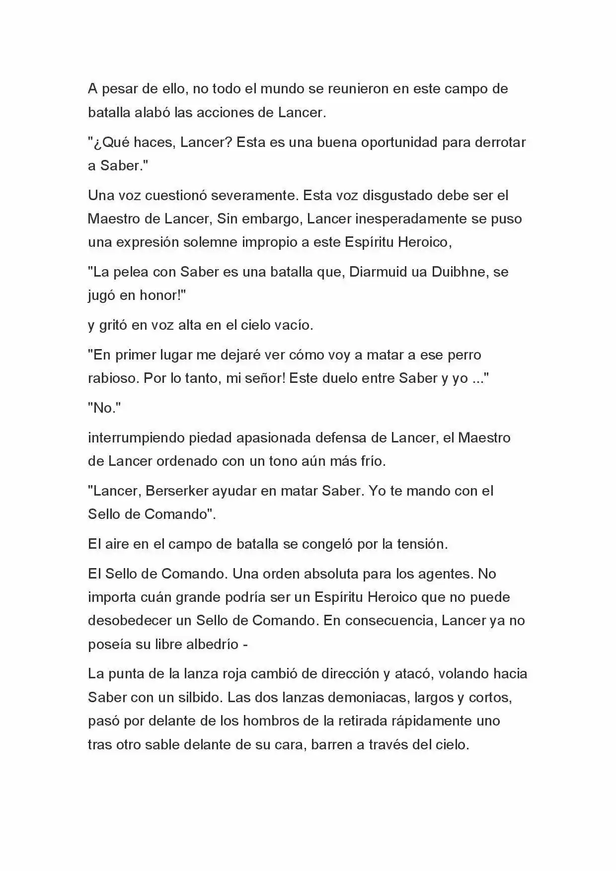 Fate Zero Novela capítulo 20, página 10