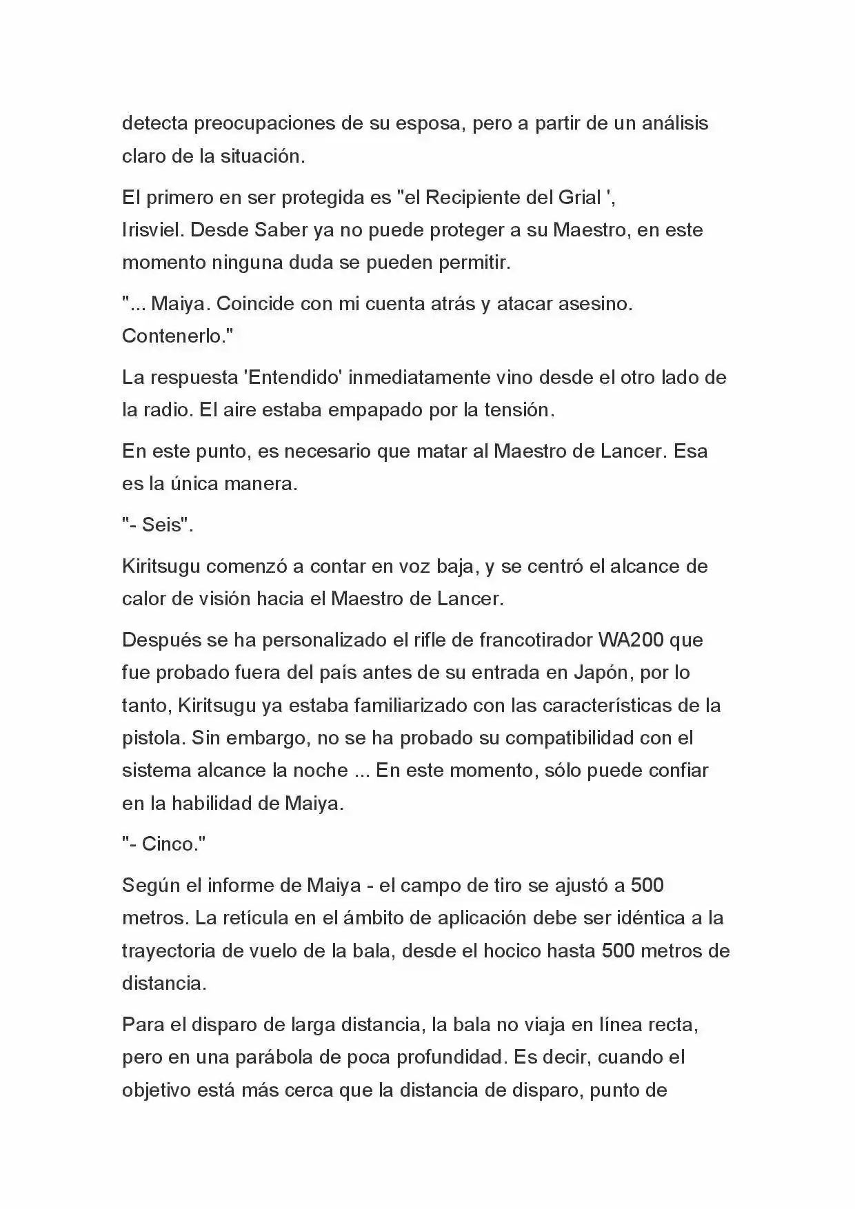 Fate Zero Novela capítulo 20, página 14