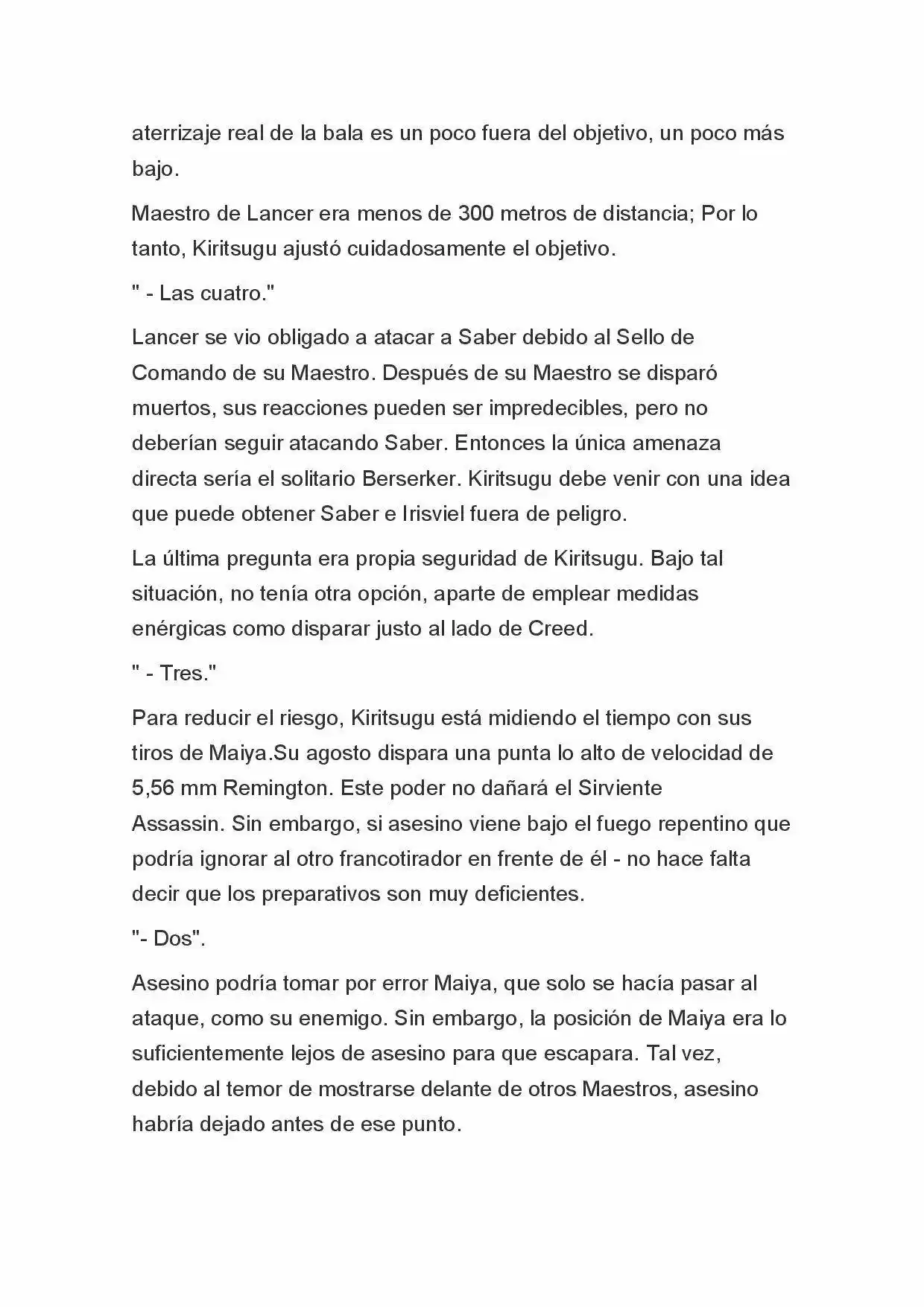 Fate Zero Novela capítulo 20, página 15