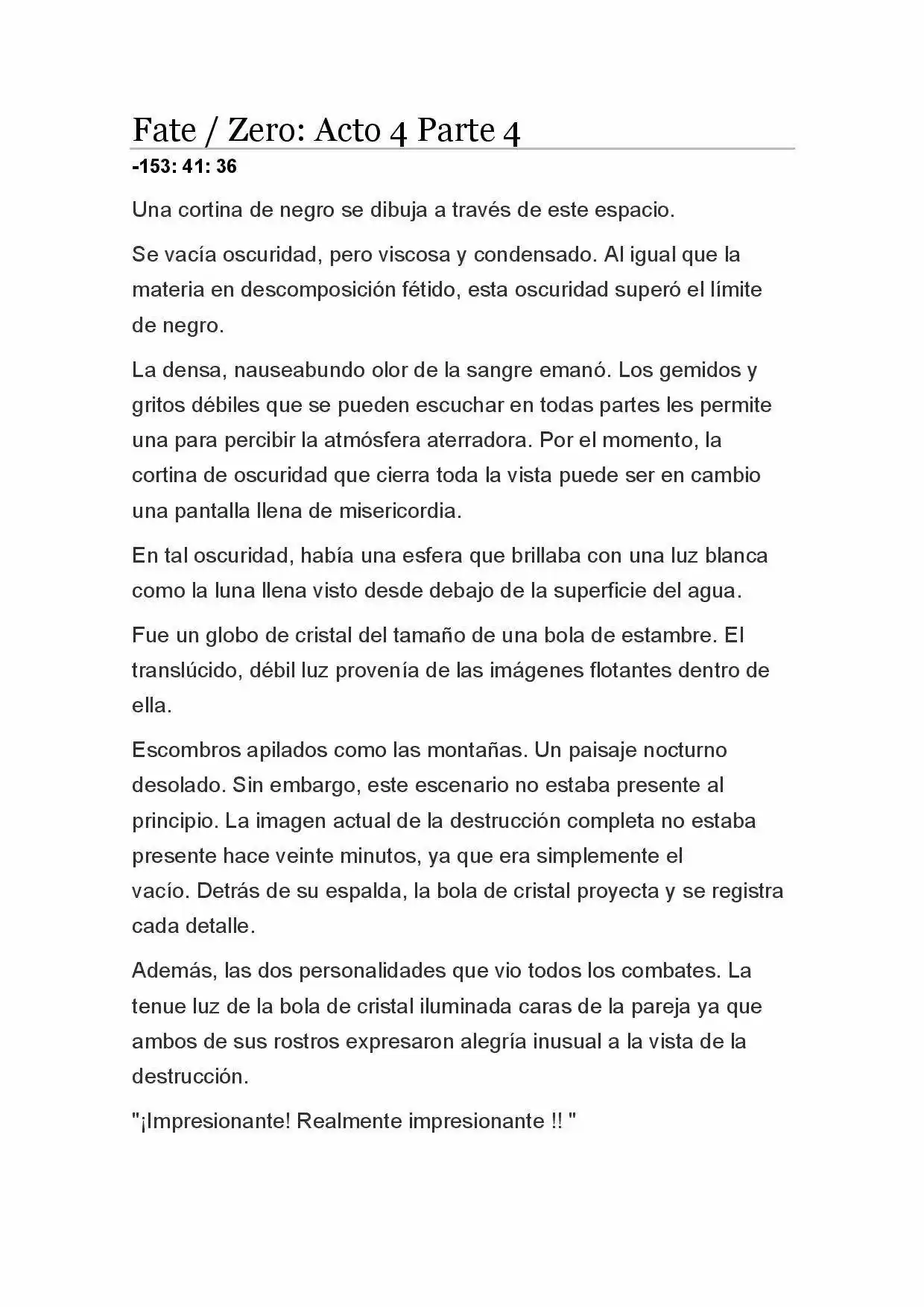 Fate Zero Novela capítulo 21, página 1