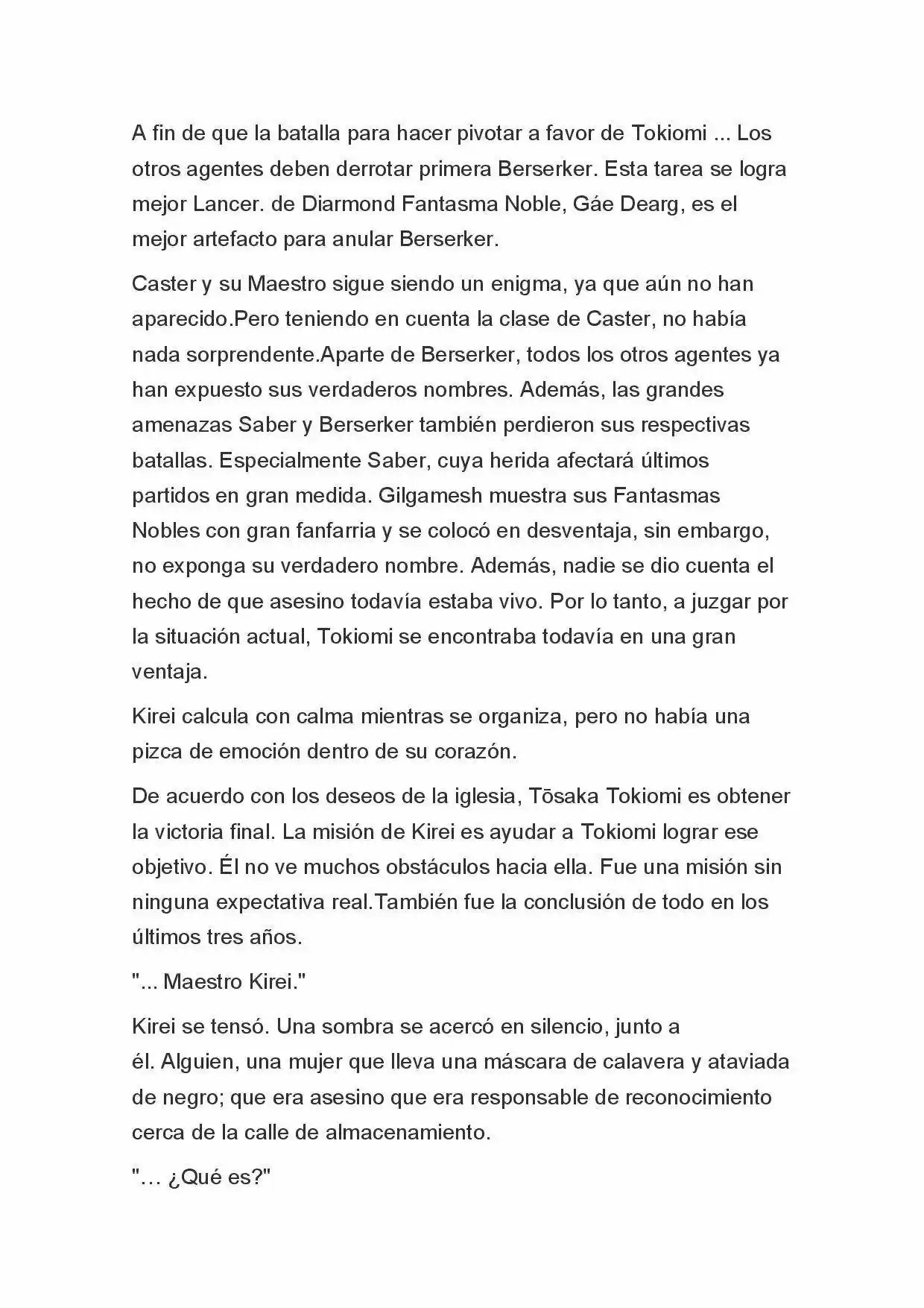 Fate Zero Novela capítulo 21, página 7