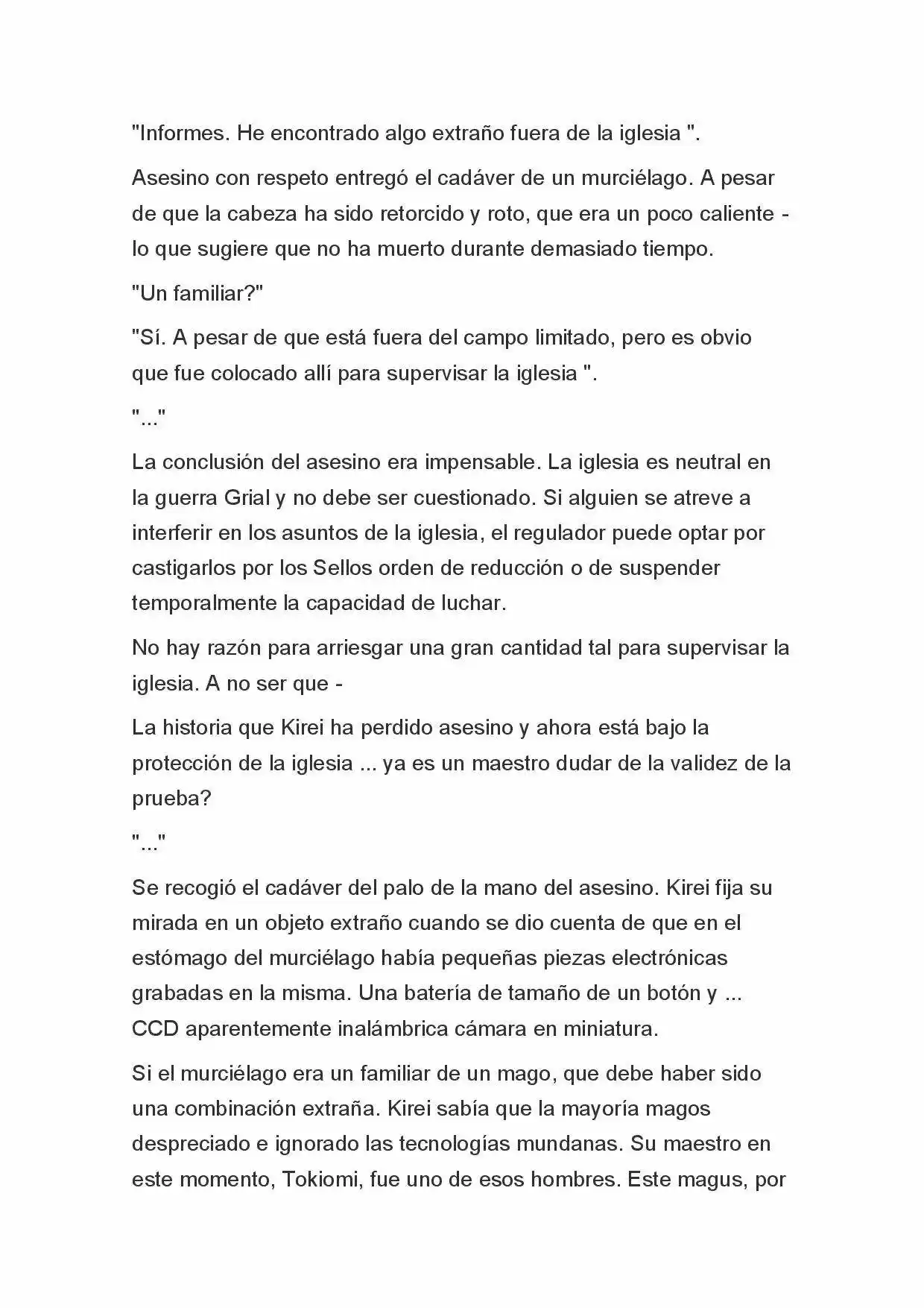 Fate Zero Novela capítulo 21, página 8