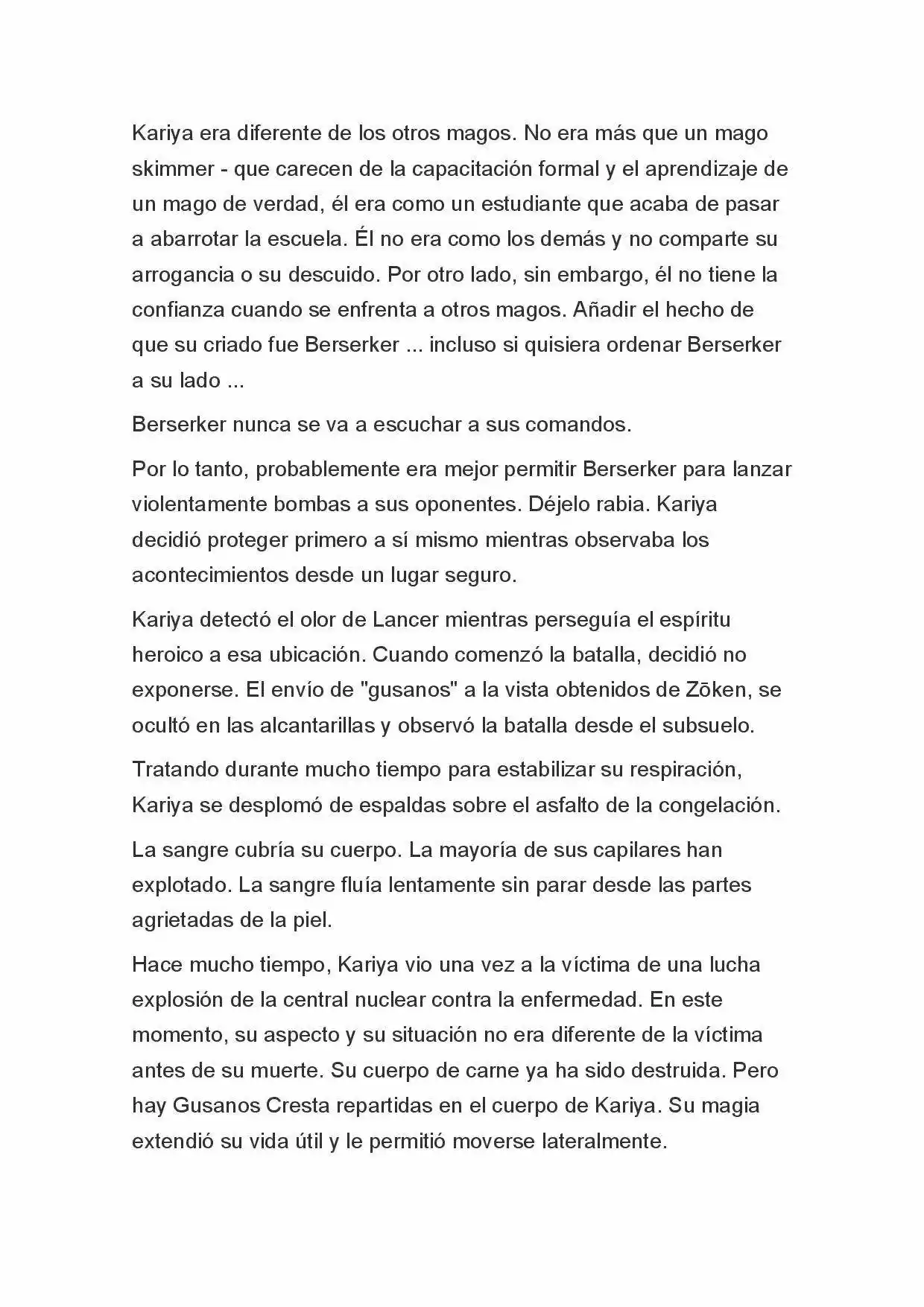 Fate Zero Novela capítulo 21, página 10