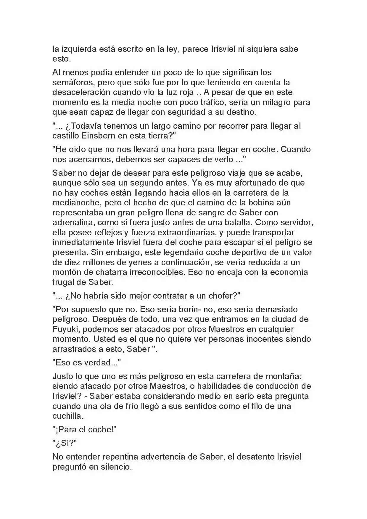 Fate Zero Novela capítulo 24, página 3
