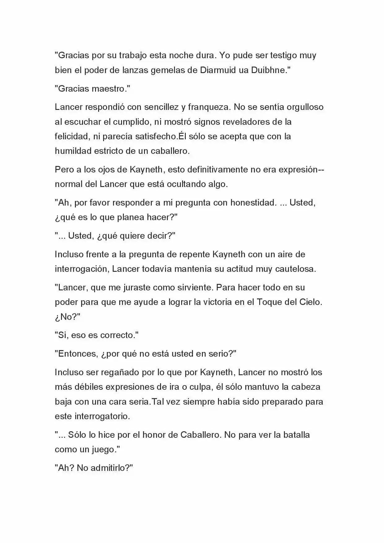 Fate Zero Novela capítulo 25, página 6