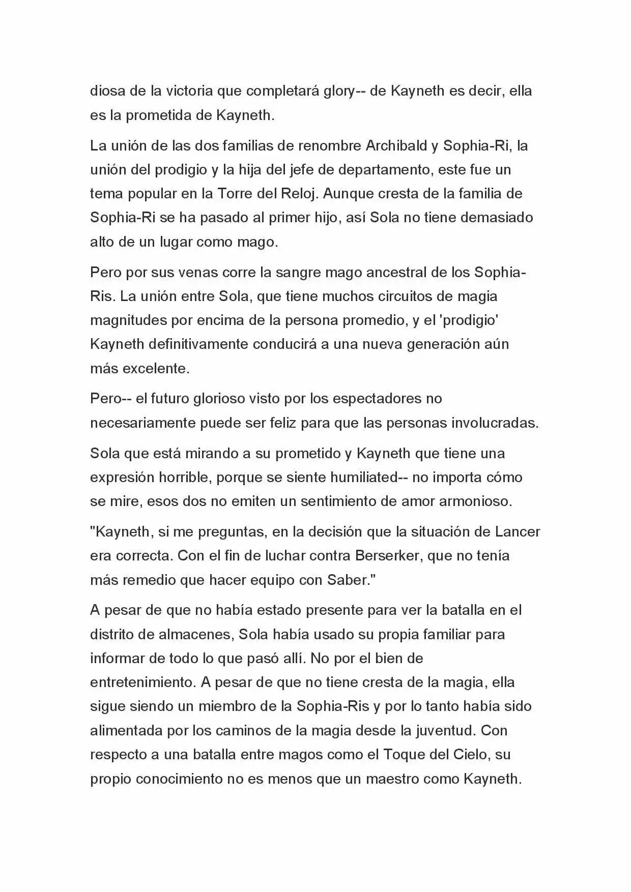 Fate Zero Novela capítulo 25, página 10