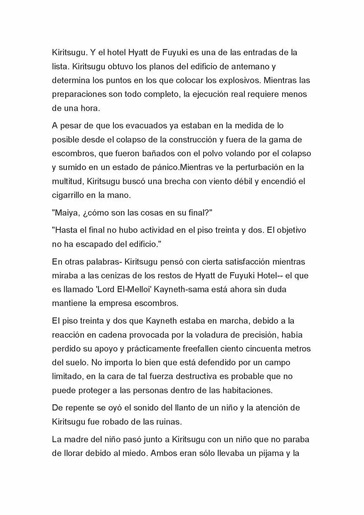 Fate Zero Novela capítulo 25, página 22