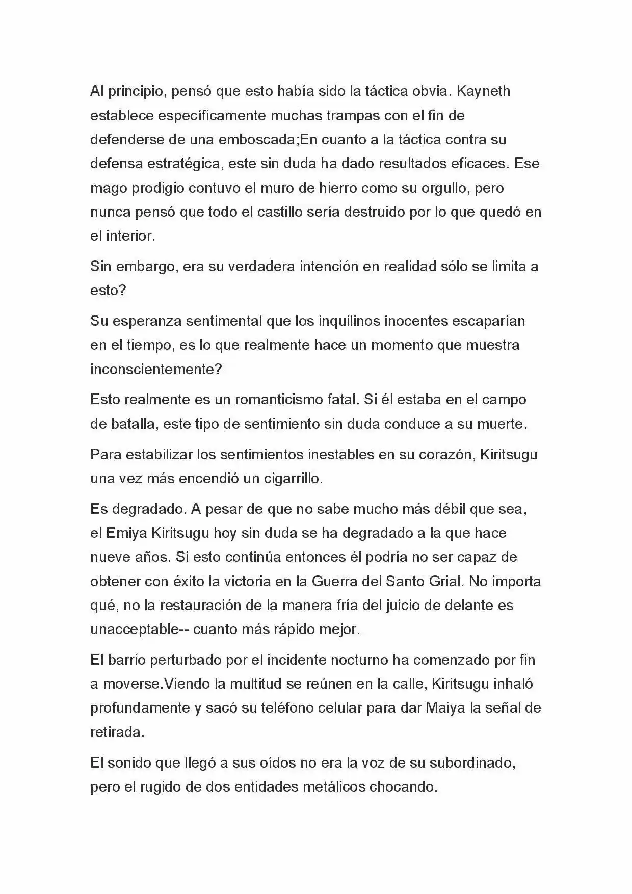 Fate Zero Novela capítulo 25, página 24