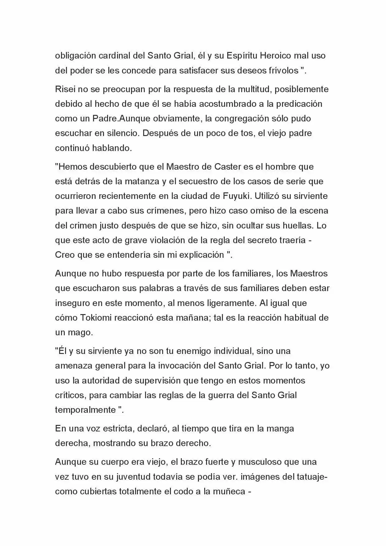 Fate Zero Novela capítulo 28, página 2