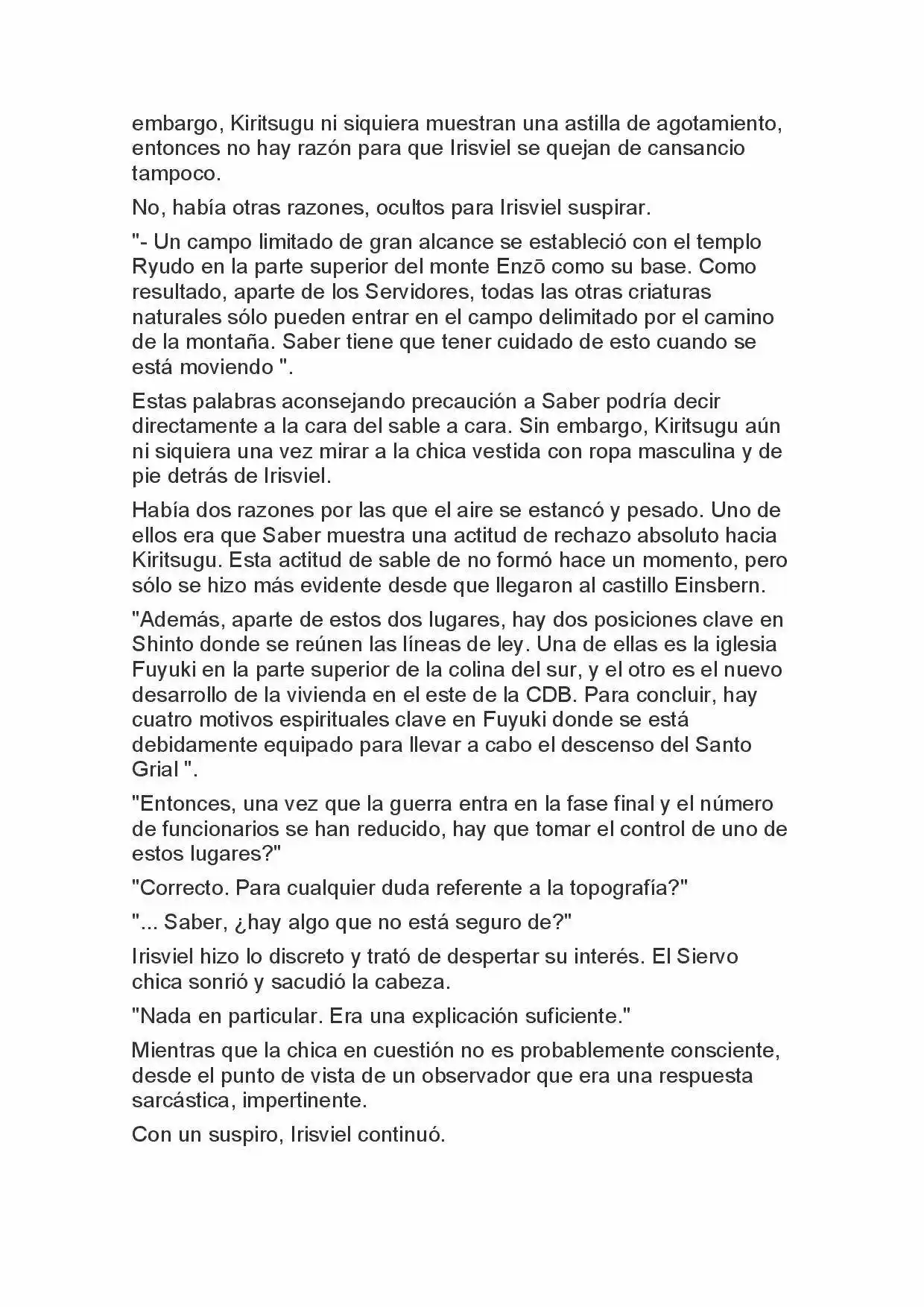 Fate Zero Novela capítulo 29, página 4