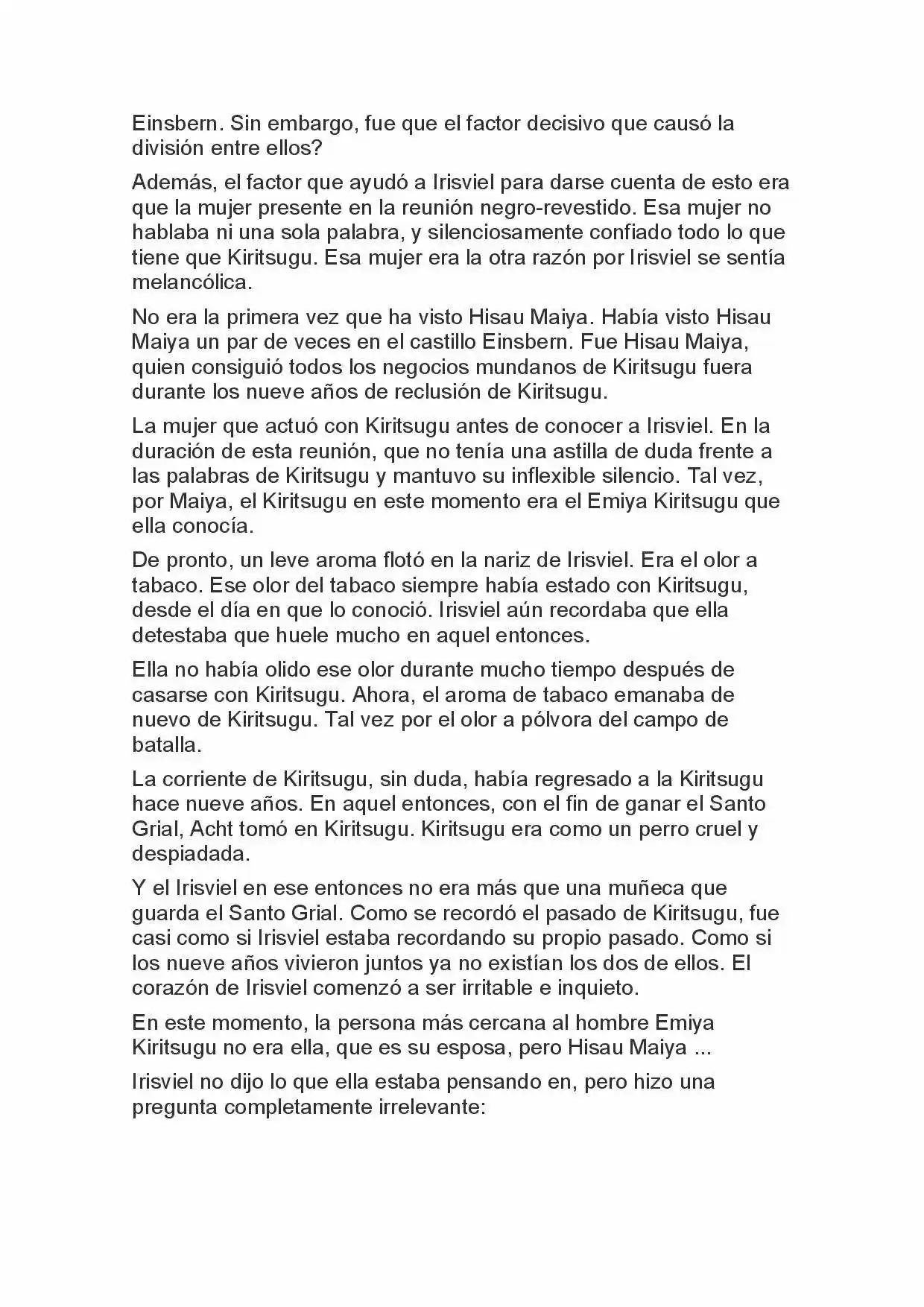 Fate Zero Novela capítulo 29, página 8