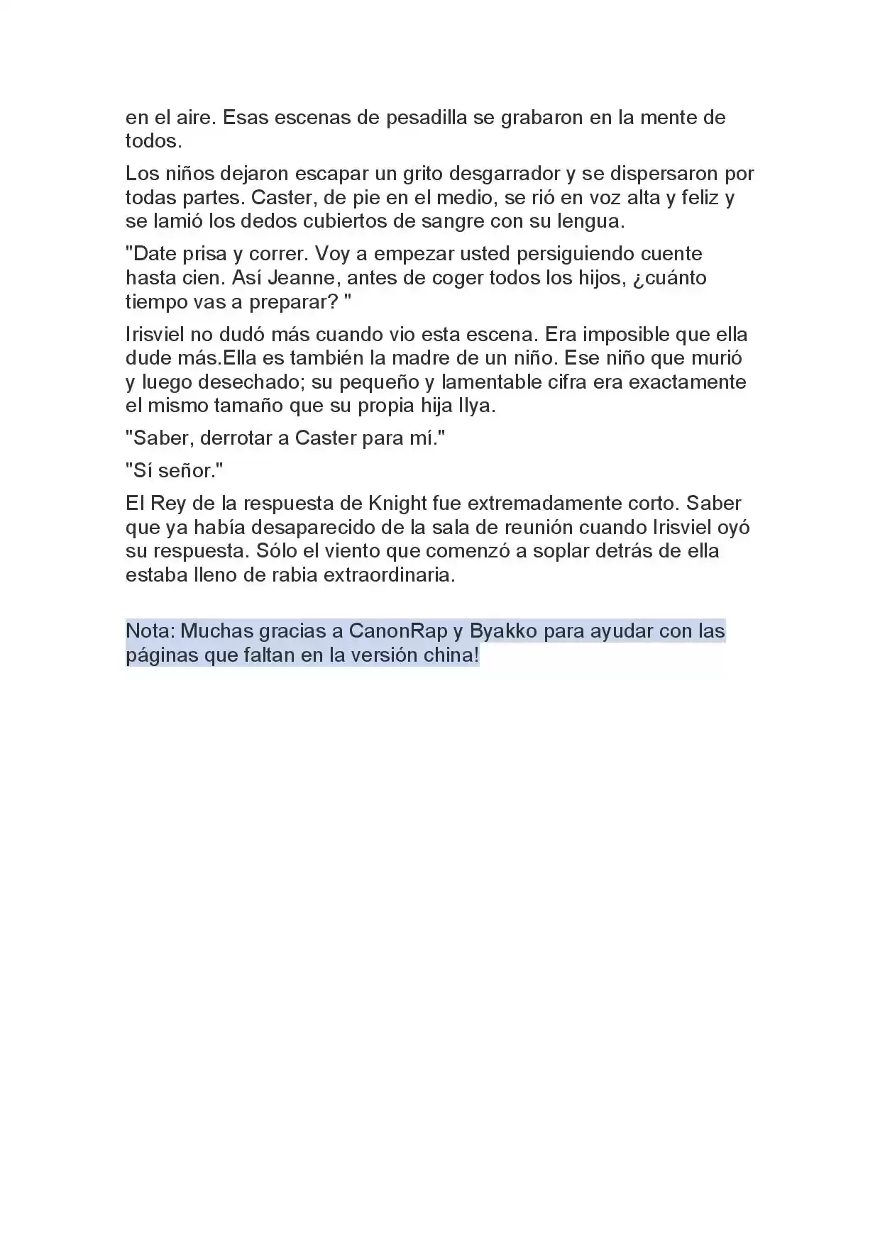 Fate Zero Novela capítulo 29, página 17