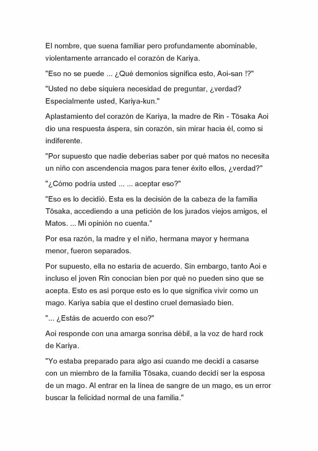 Fate Zero Novela capítulo 3, página 4