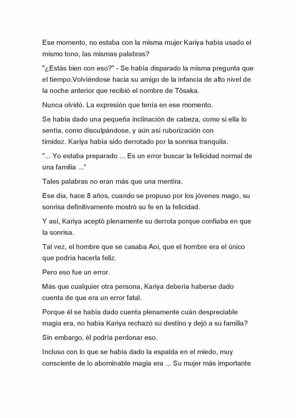 Fate Zero Novela capítulo 3, página 7