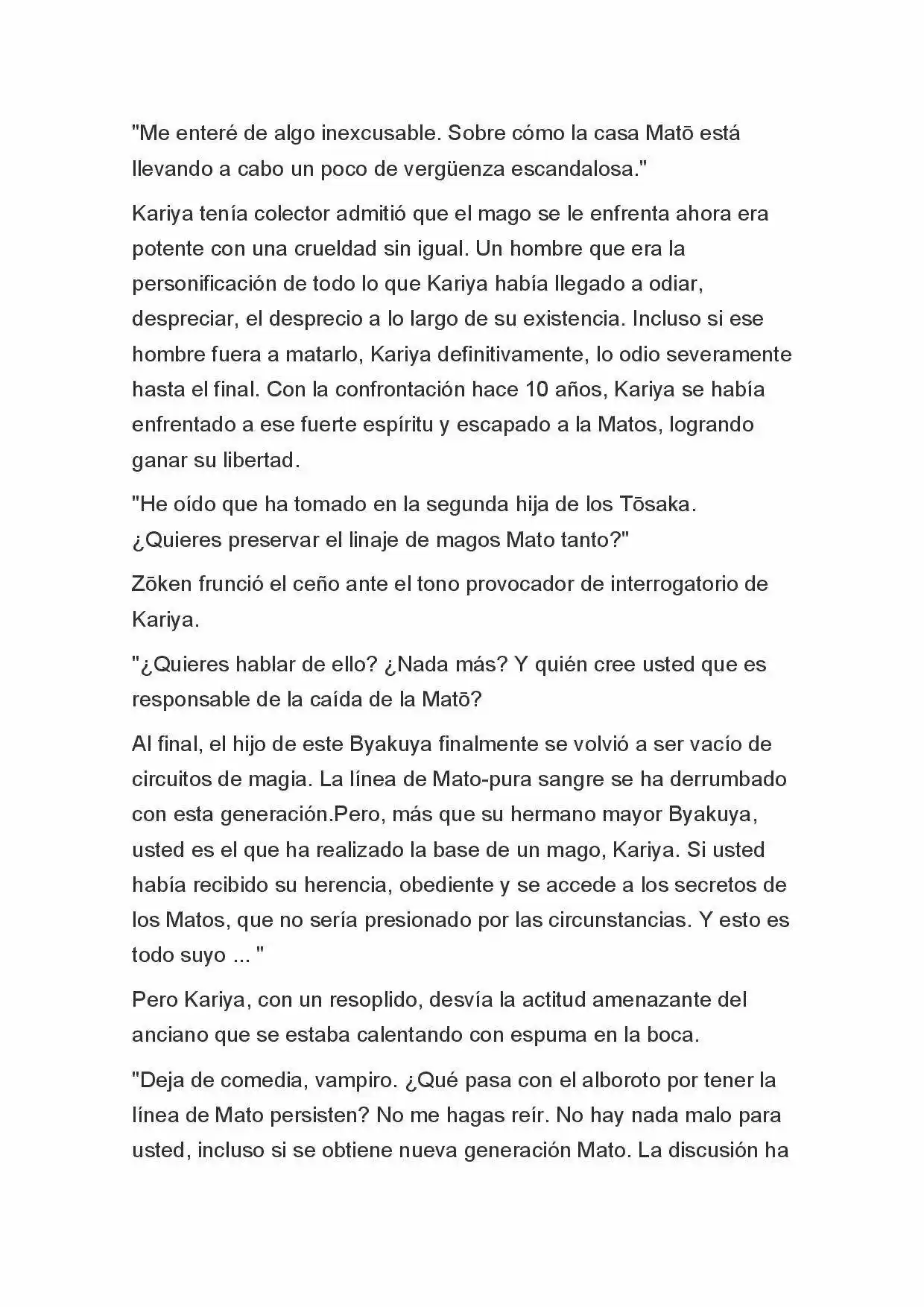 Fate Zero Novela capítulo 3, página 10