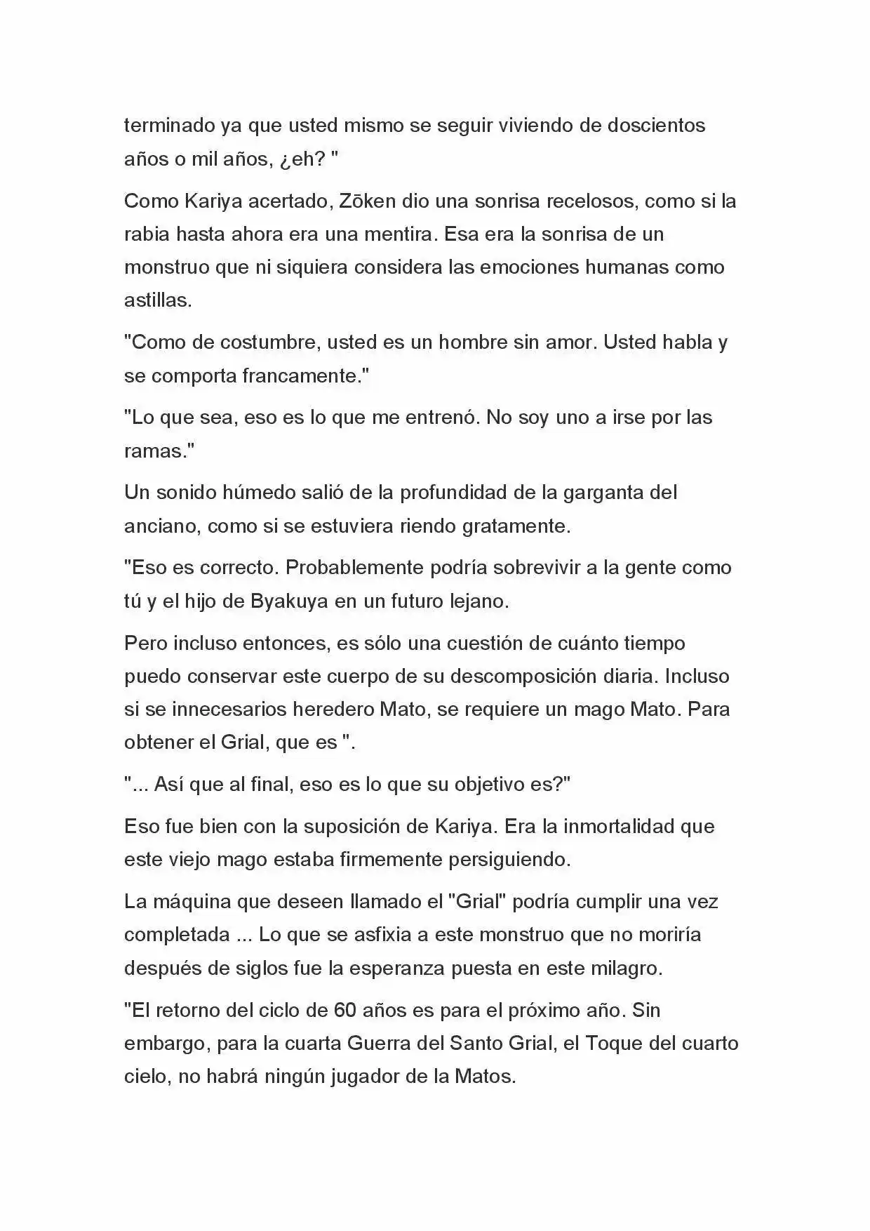 Fate Zero Novela capítulo 3, página 11