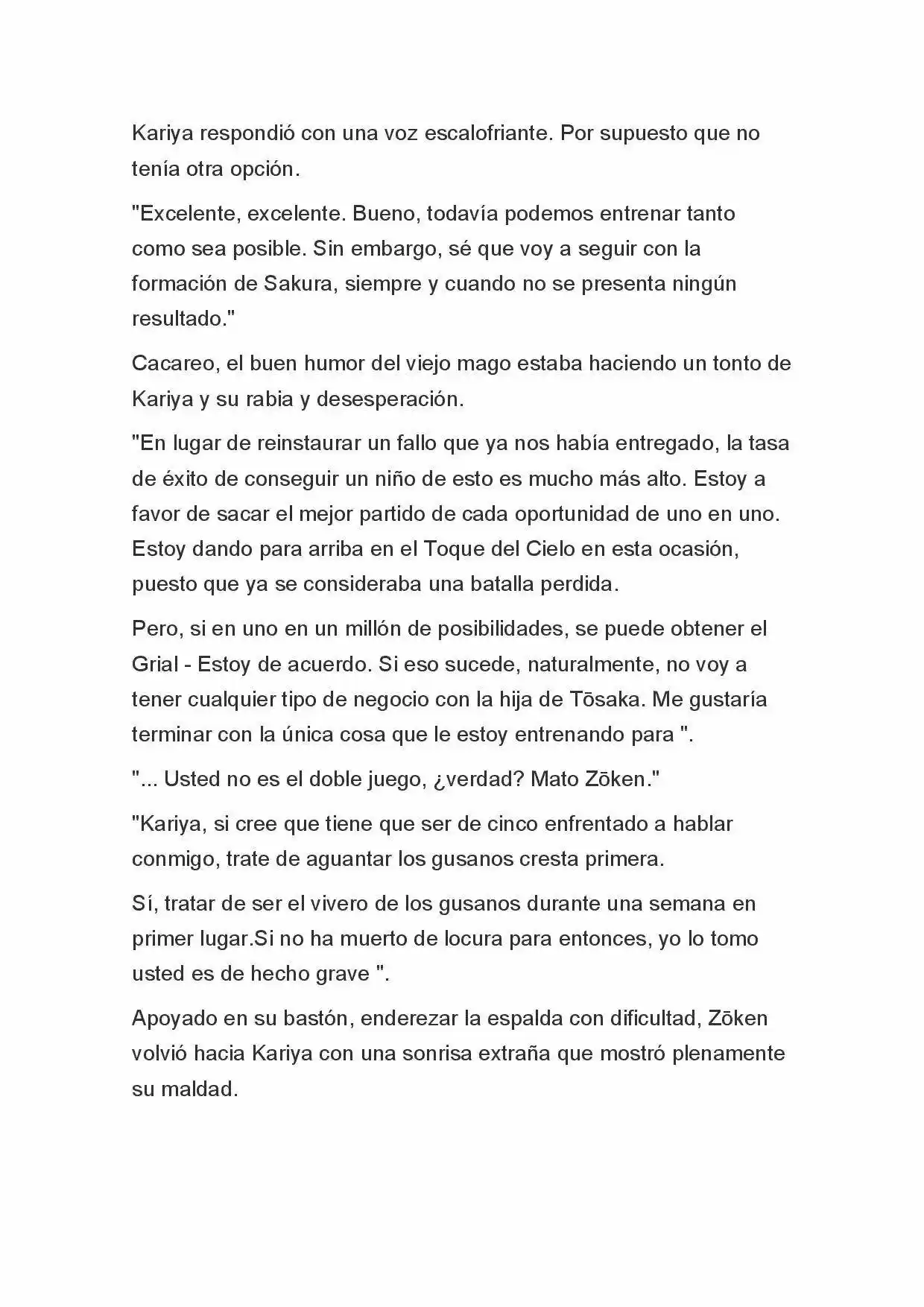 Fate Zero Novela capítulo 3, página 15