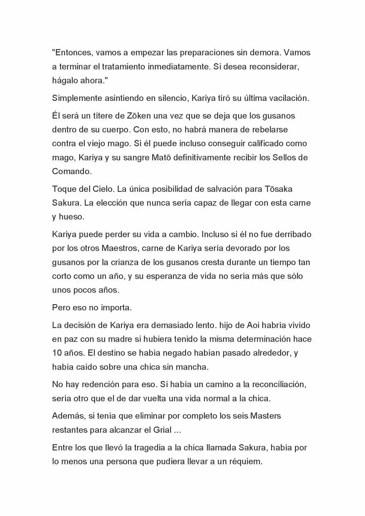 Fate Zero Novela capítulo 3, página 16