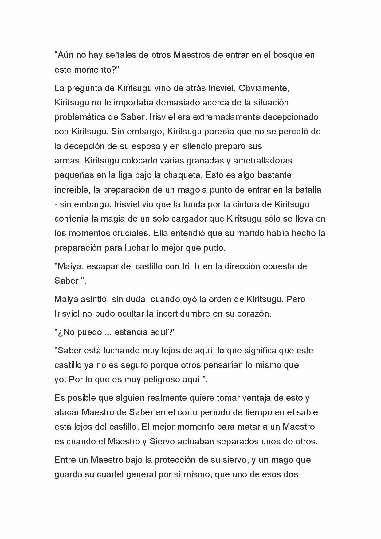 Fate Zero Novela capítulo 30, página 11