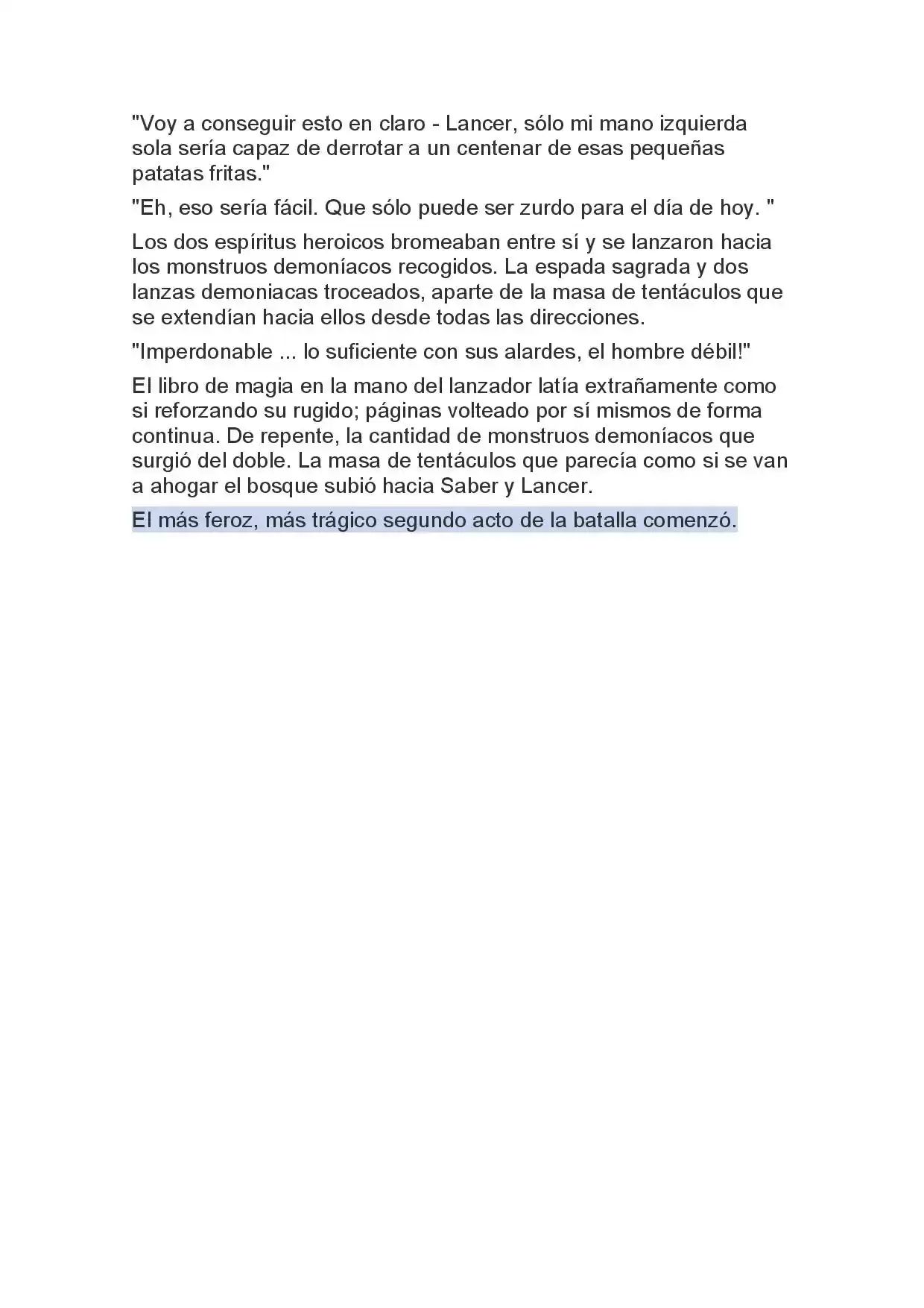 Fate Zero Novela capítulo 31, página 6