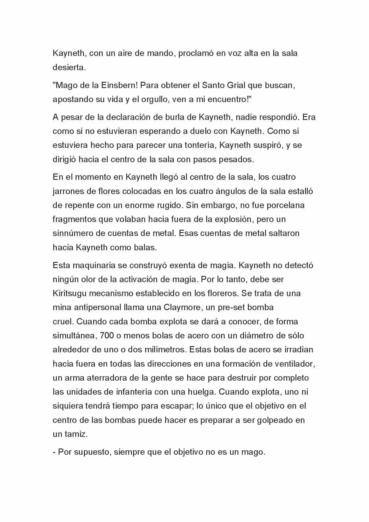 Fate Zero Novela capítulo 32, página 6