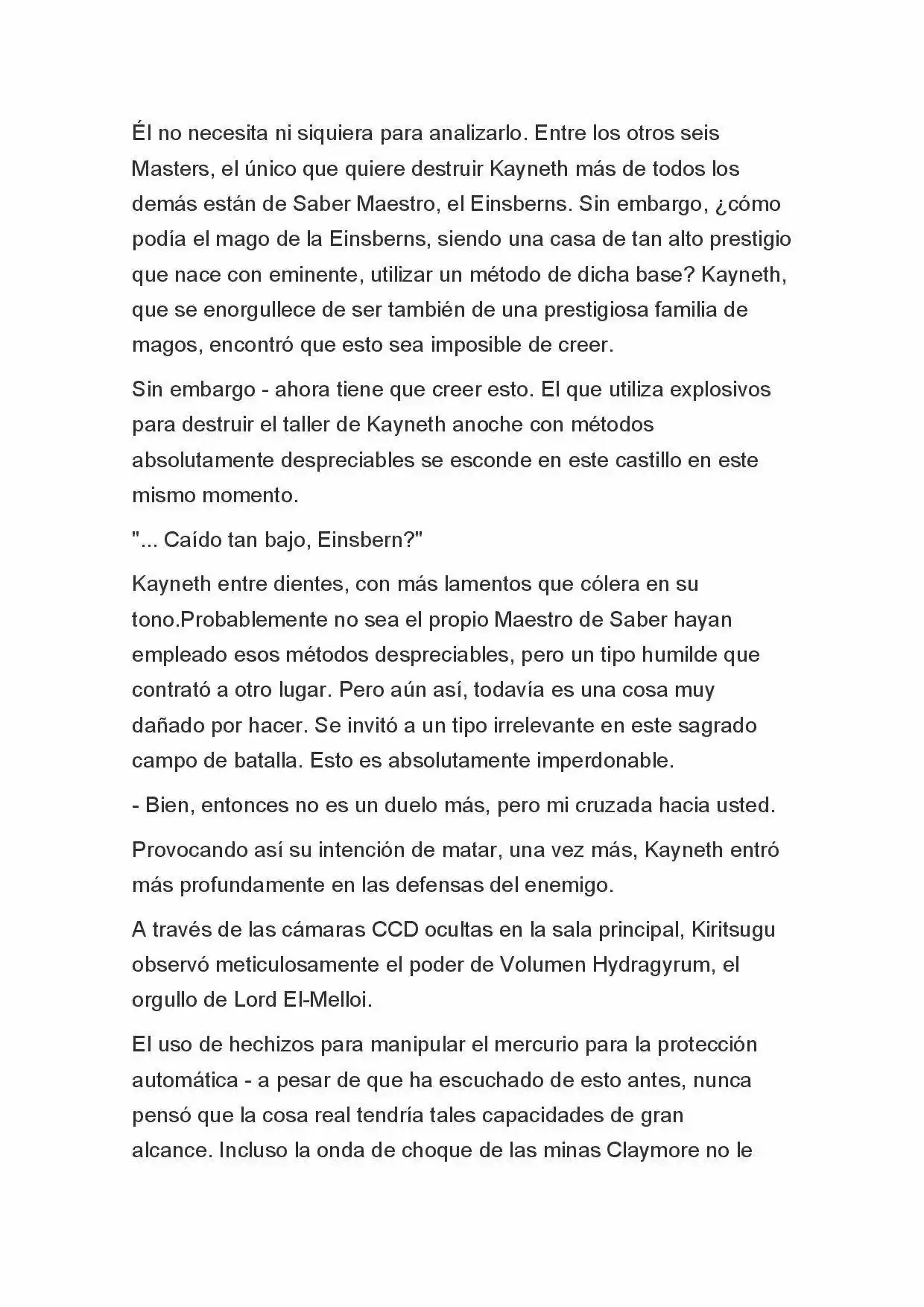 Fate Zero Novela capítulo 32, página 8