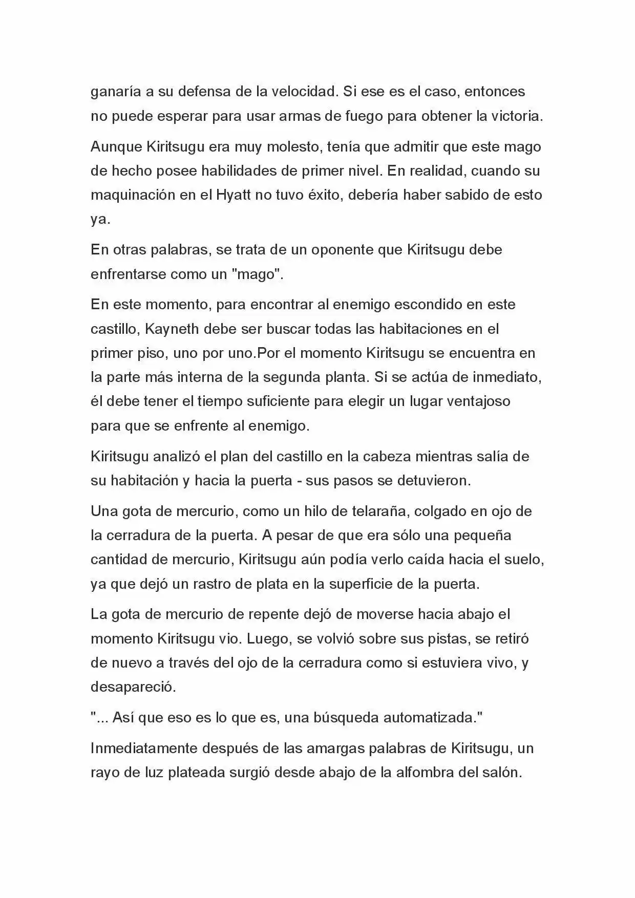 Fate Zero Novela capítulo 32, página 9