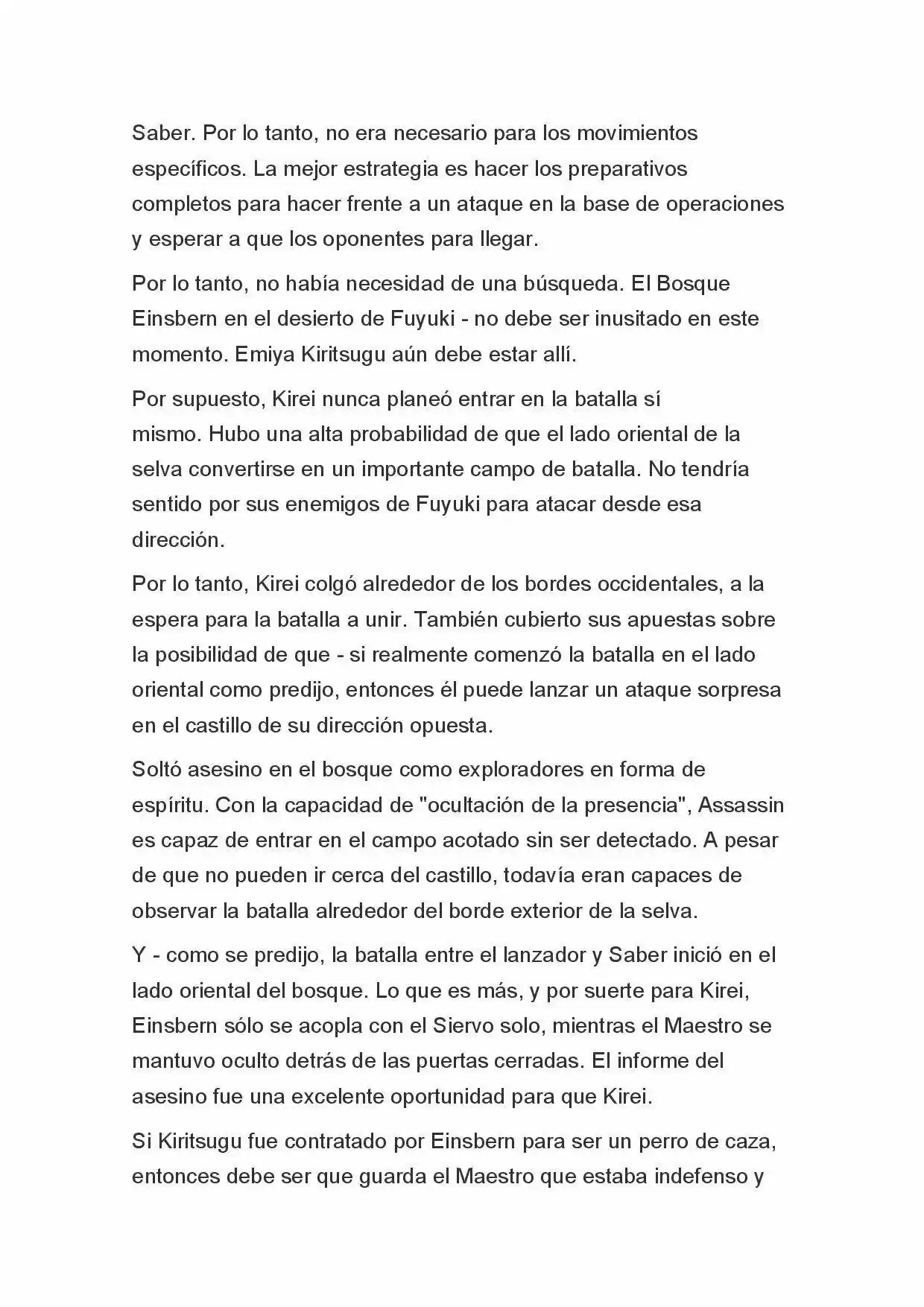 Fate Zero Novela capítulo 33, página 6