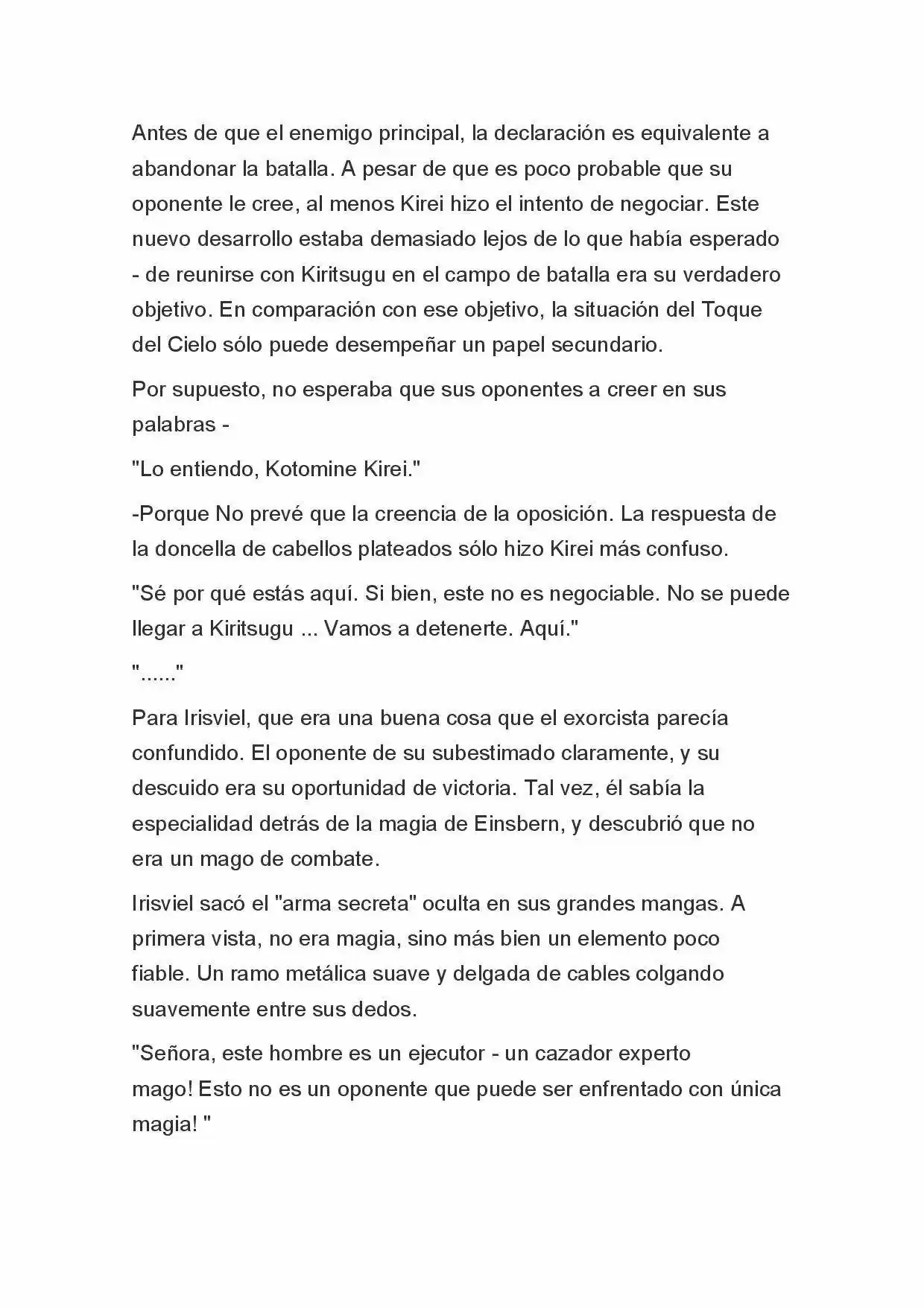 Fate Zero Novela capítulo 33, página 14